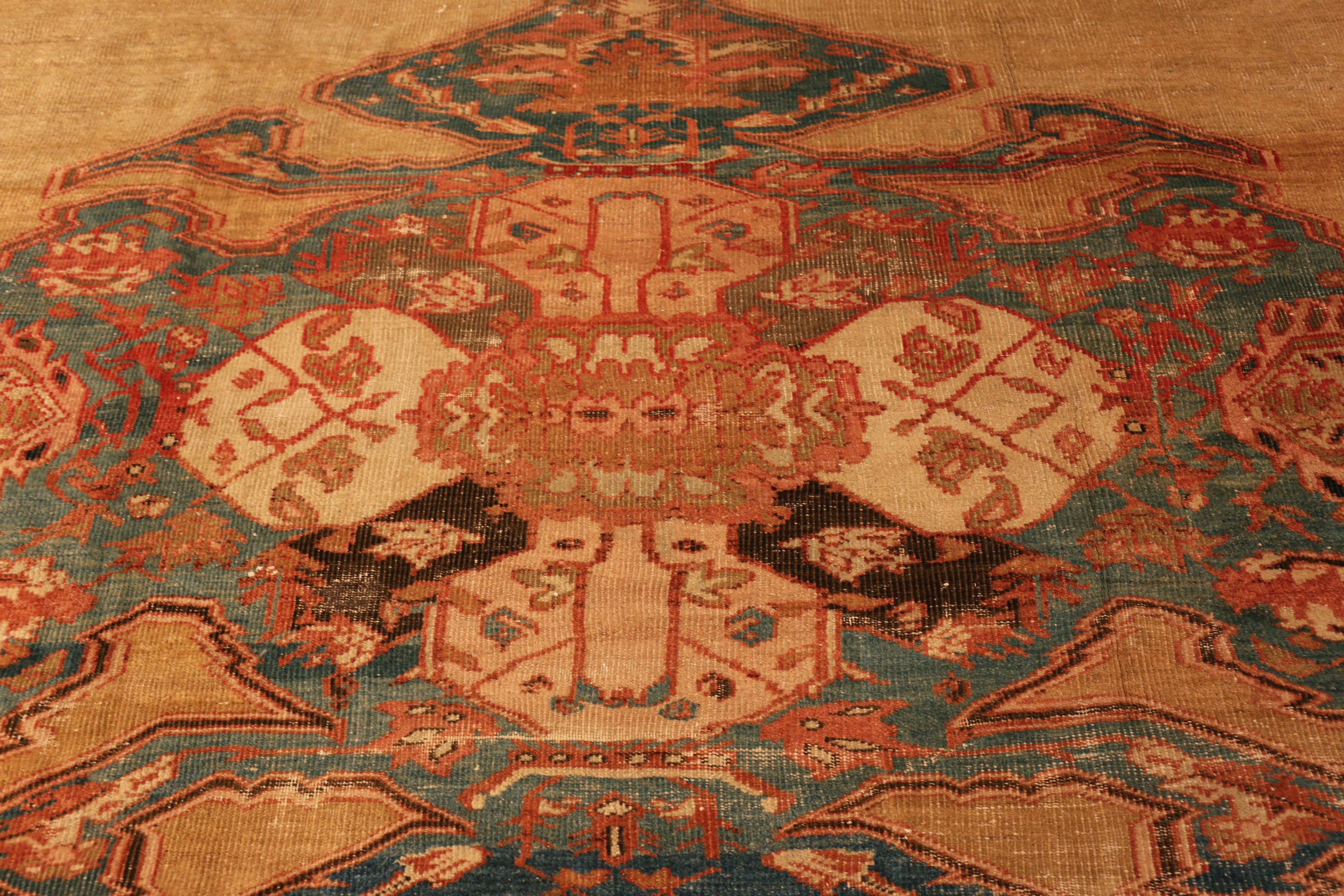 Lana Tappeto Nazmiyal Collection Antique Persian Bakshaish 11 ft x 13 ft 8 in in vendita