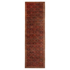 Nazmiyal Collection Antique Persian Bidjar Runner Rug 5 ft 10 in x 20 ft
