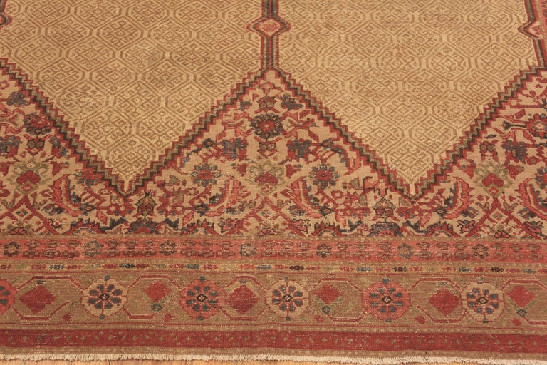 Nazmiyal Collection Antique Persian Camel Hair Serab Rug. 6 ft 4 in x