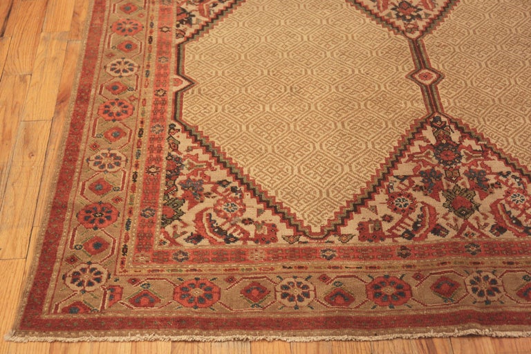 Nazmiyal Collection Antique Persian Camel Hair Serab Rug. 6 ft 4 in x