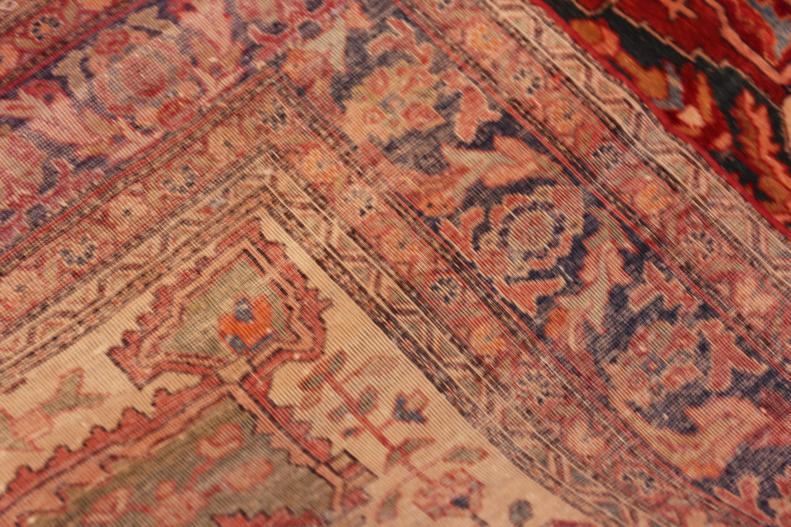 Tappeto Nazmiyal Collection Antique Persian Sarouhan Farahan 7 ft 2 in x 9 ft 8 in in vendita 2