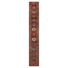 Nazmiyal Collection Antique Persian Heriz Serapi Runner Rug 3' x 19'3"