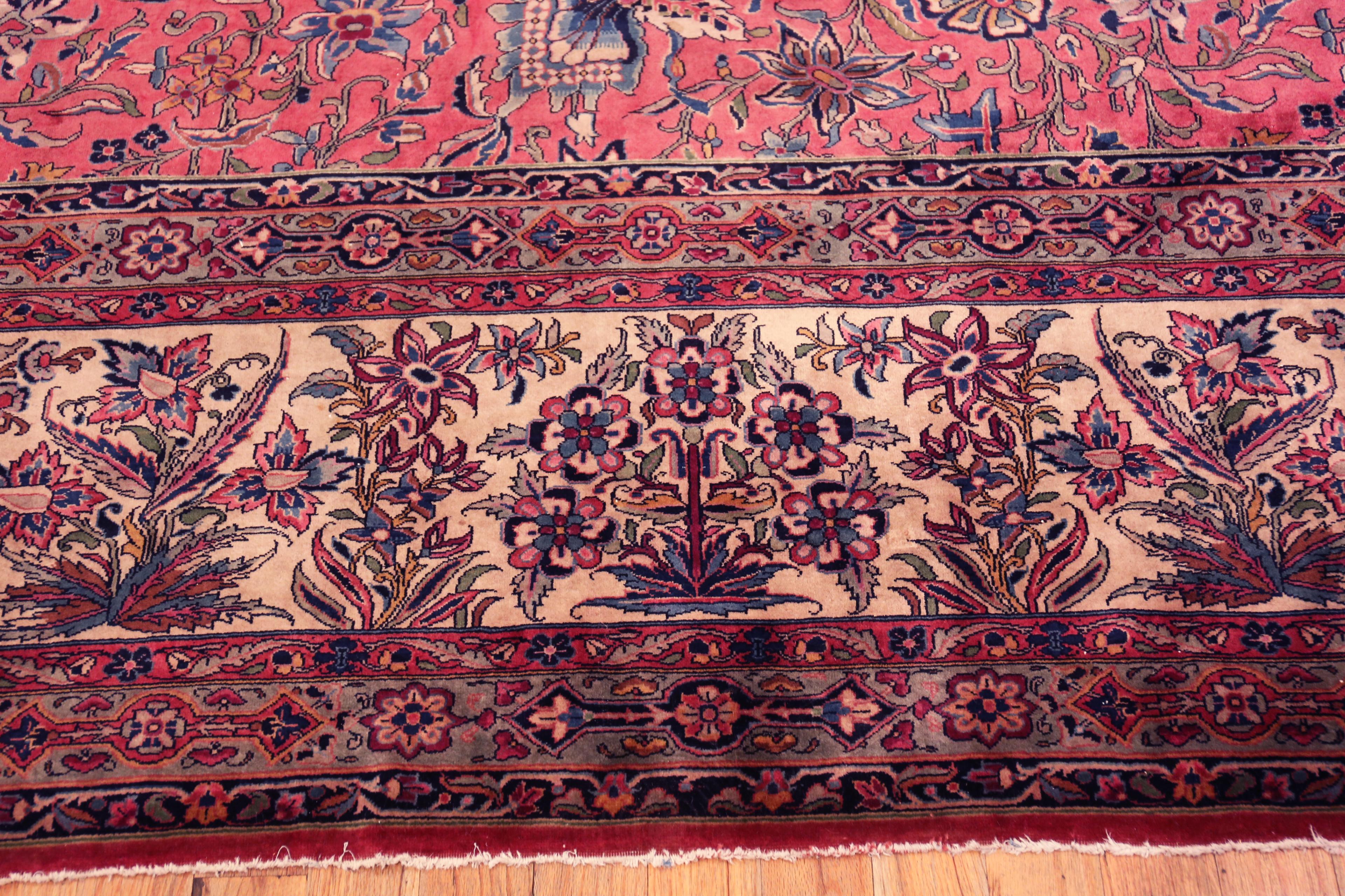 Collection Nazmiyal Collection Antique Perse Kashan Tapis 14 ft 7 in x 19 ft 6 in en vente 6