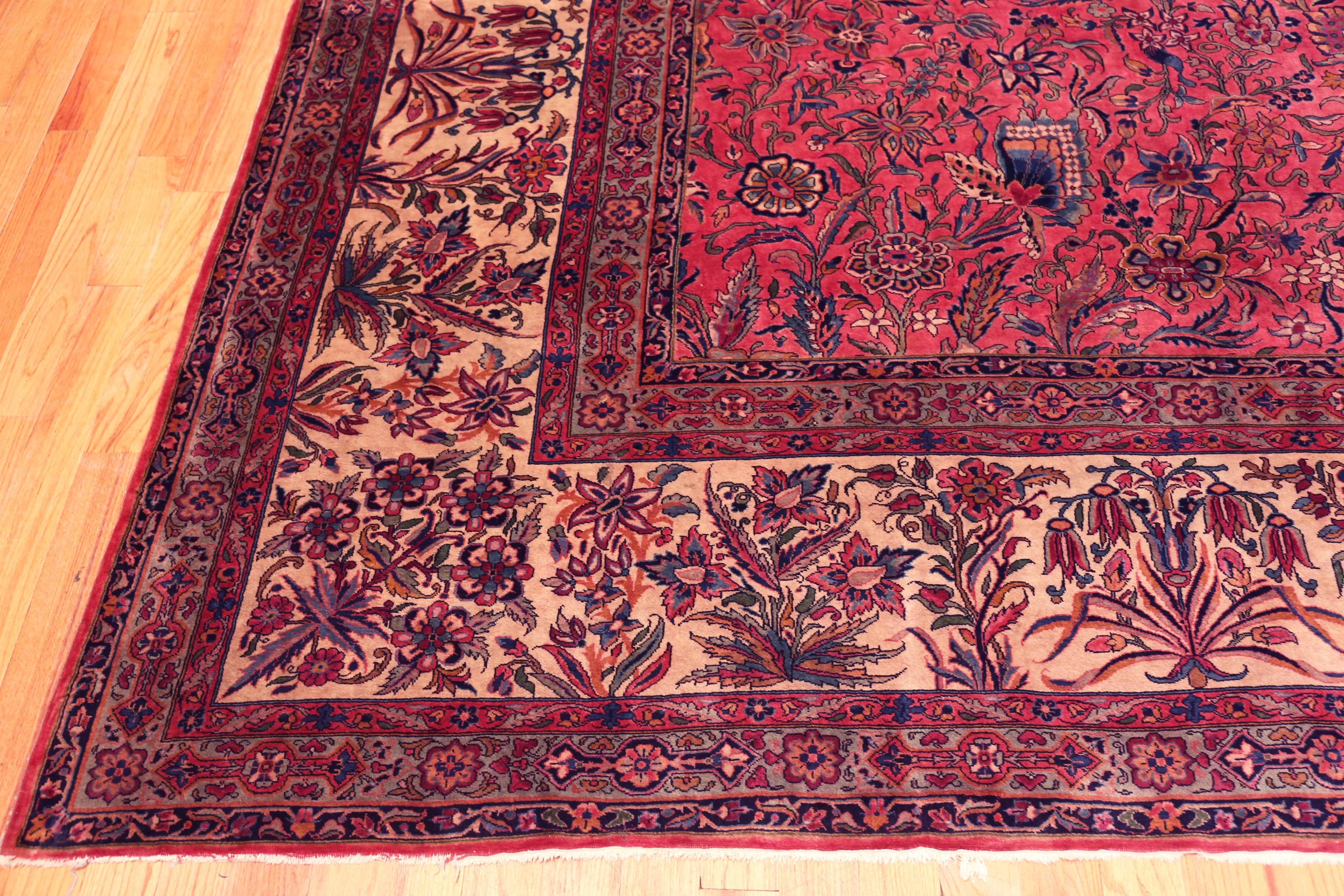 Collection Nazmiyal Collection Antique Perse Kashan Tapis 14 ft 7 in x 19 ft 6 in en vente 2