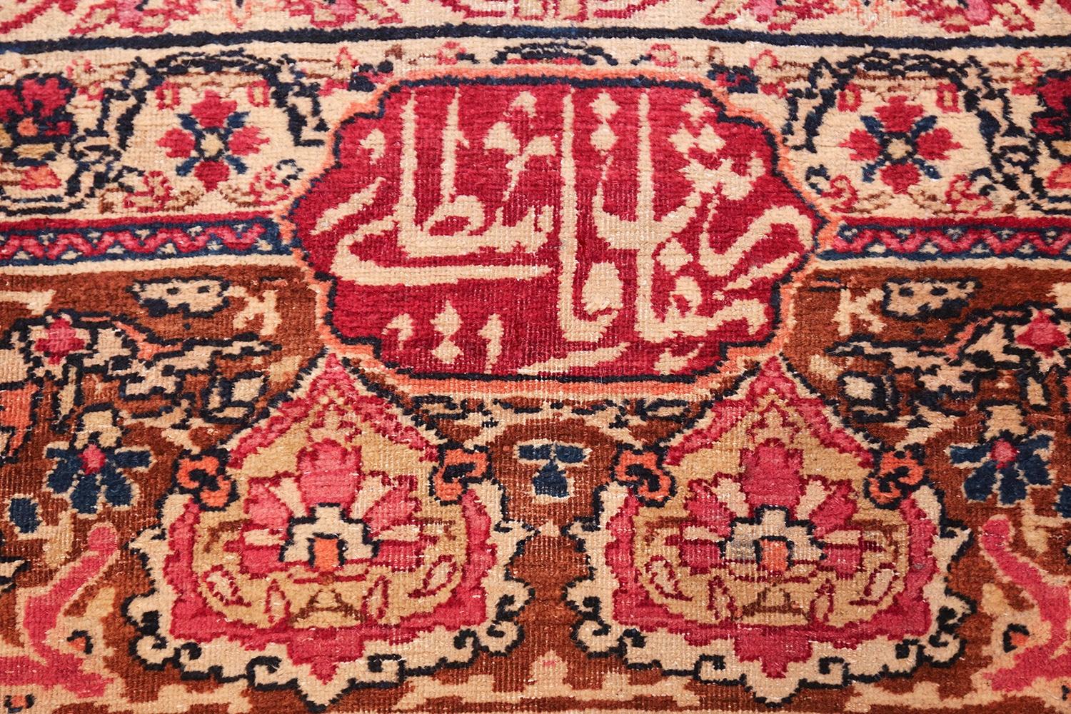 Antiker persischer Kerman-Teppich. Größe: 3,53 m x 6 m im Angebot 4