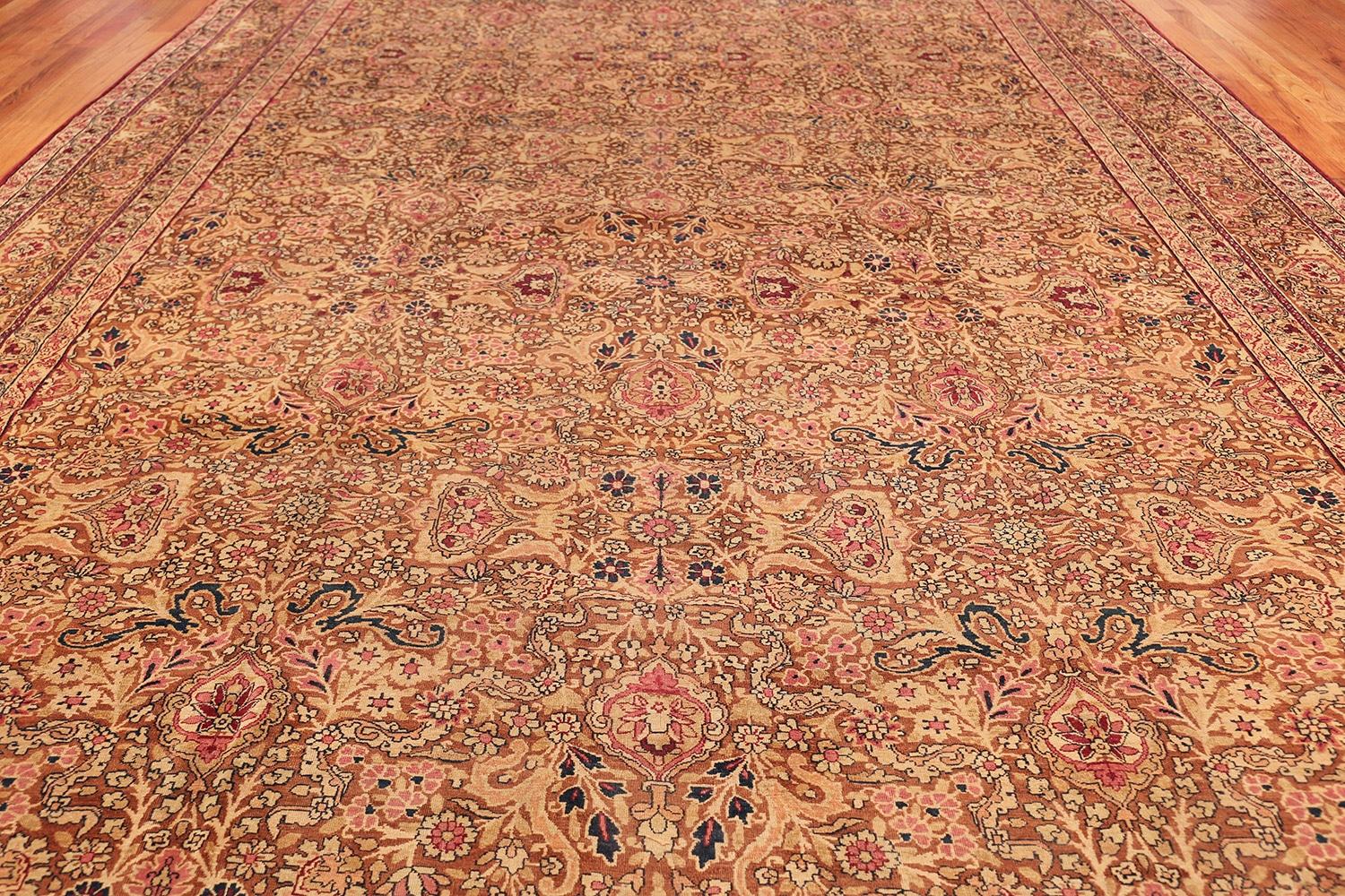 Antiker persischer Kerman-Teppich. Größe: 3,53 m x 6 m (Handgeknüpft) im Angebot