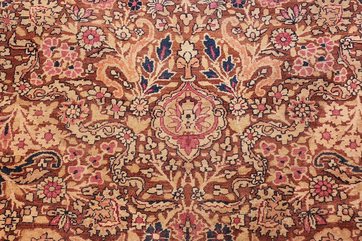 Wool Antique Persian Kerman Carpet. Size: 11' 6