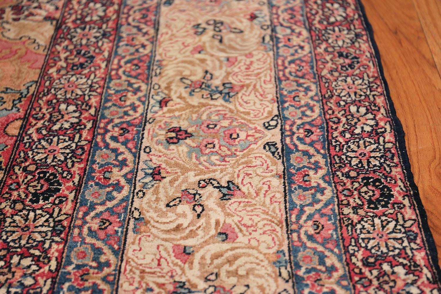 Kirman Antique Persian Kerman Lavar Carpet. 10 ft x 14 ft 5 in For Sale