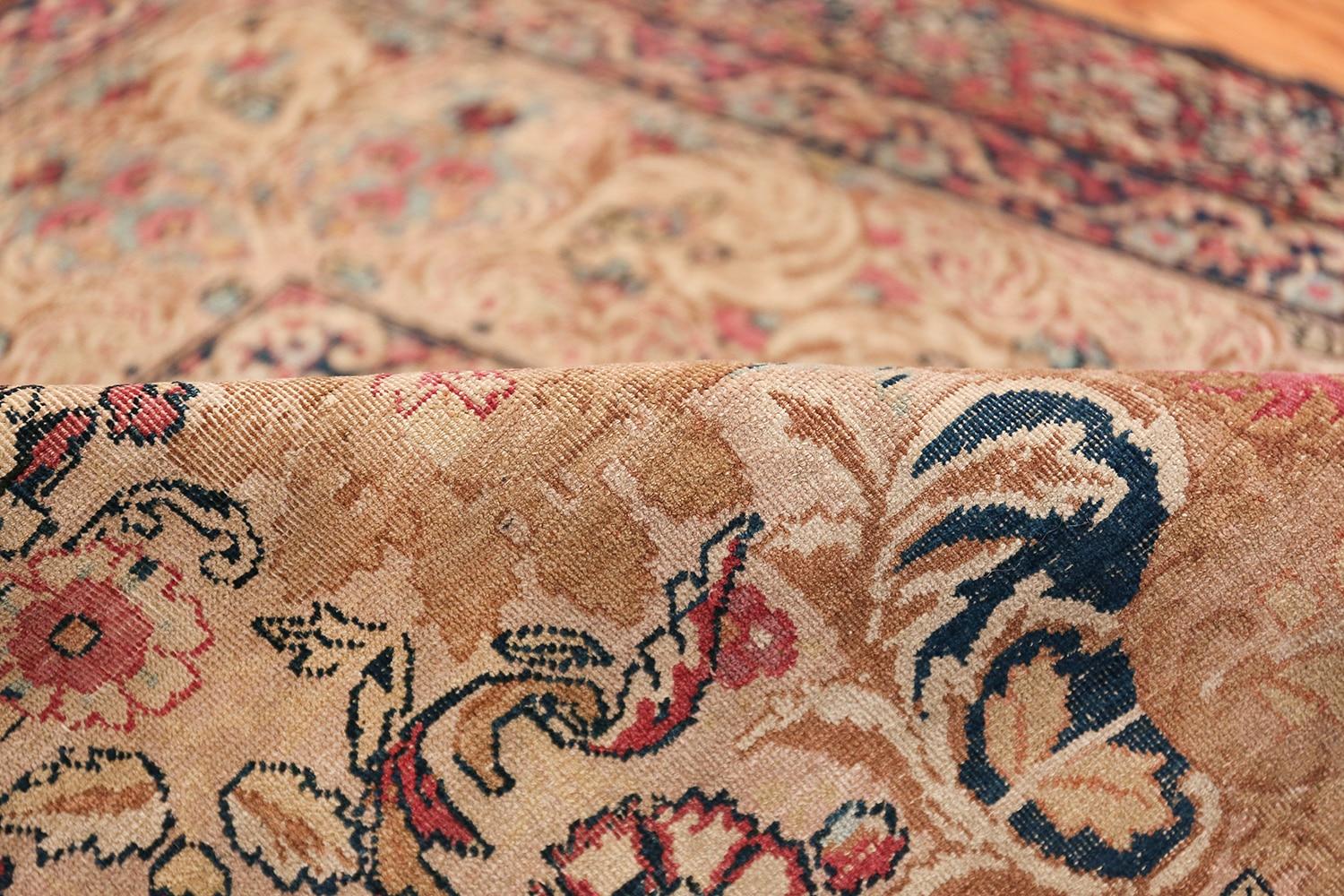Wool Antique Persian Kerman Lavar Carpet. 10 ft x 14 ft 5 in For Sale
