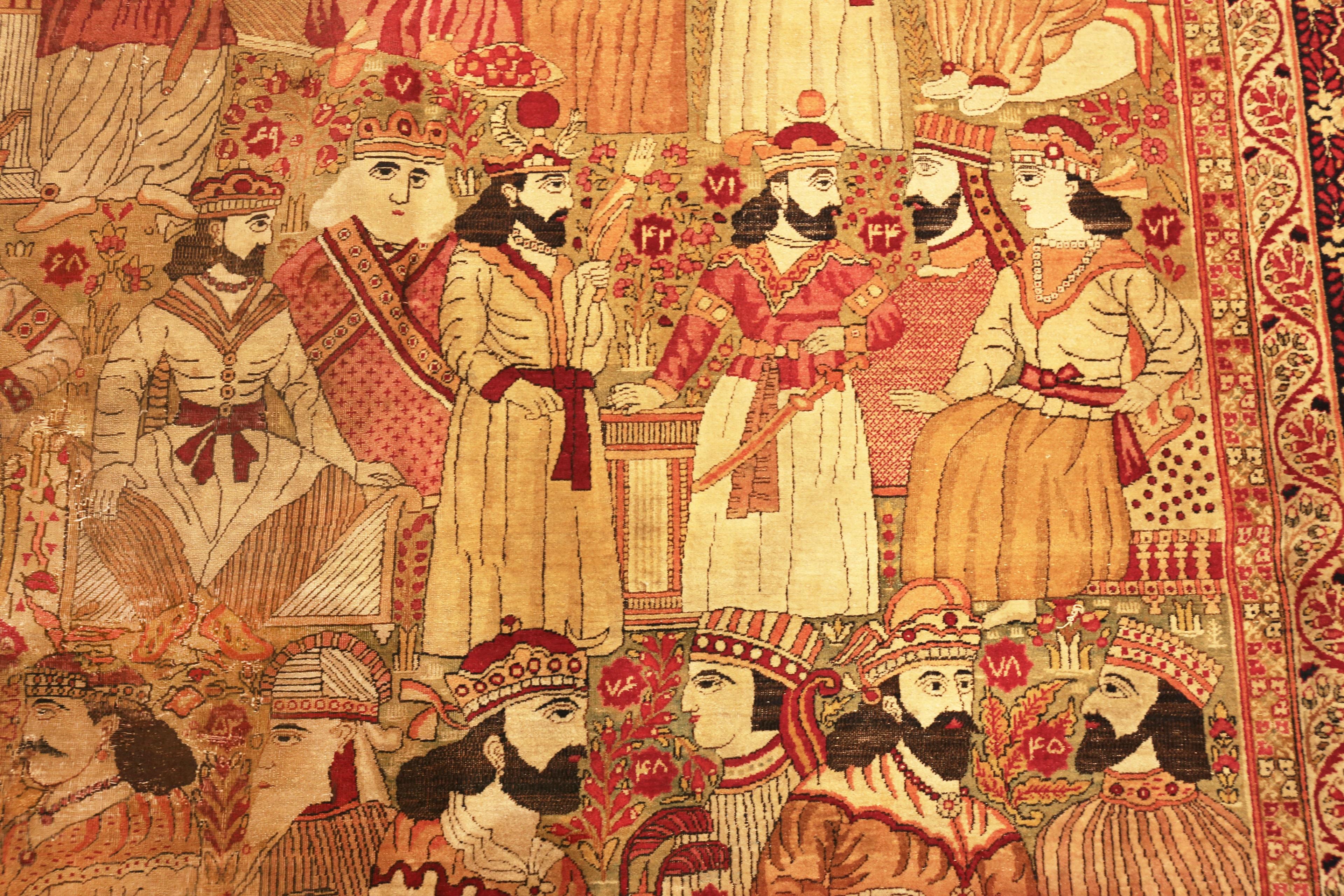 Lana Tappeto Antico Persiano Kerman Collection Nazmiyal Collection 9 ft. x 12 ft. in vendita