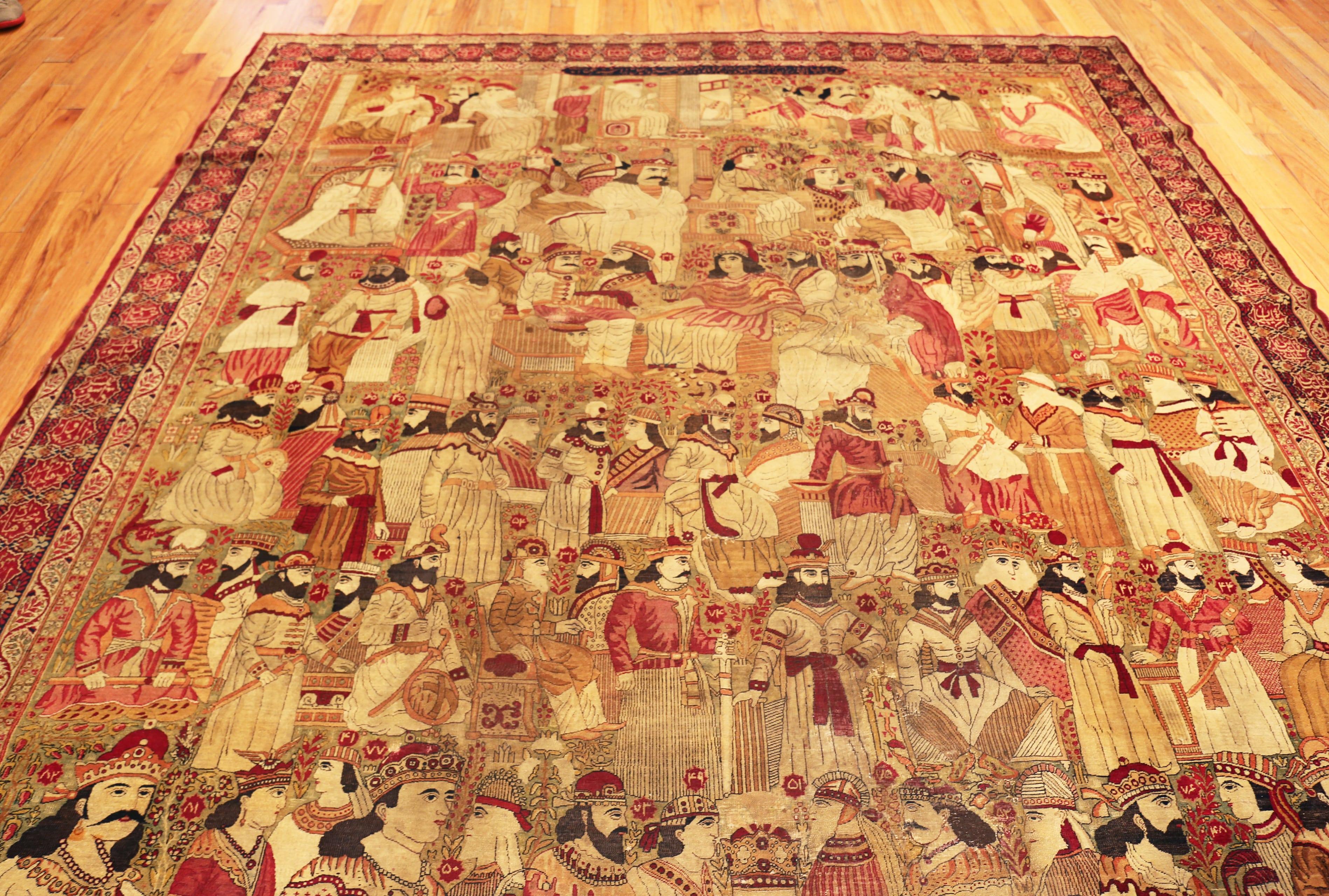 Tappeto Antico Persiano Kerman Collection Nazmiyal Collection 9 ft. x 12 ft. in vendita 2