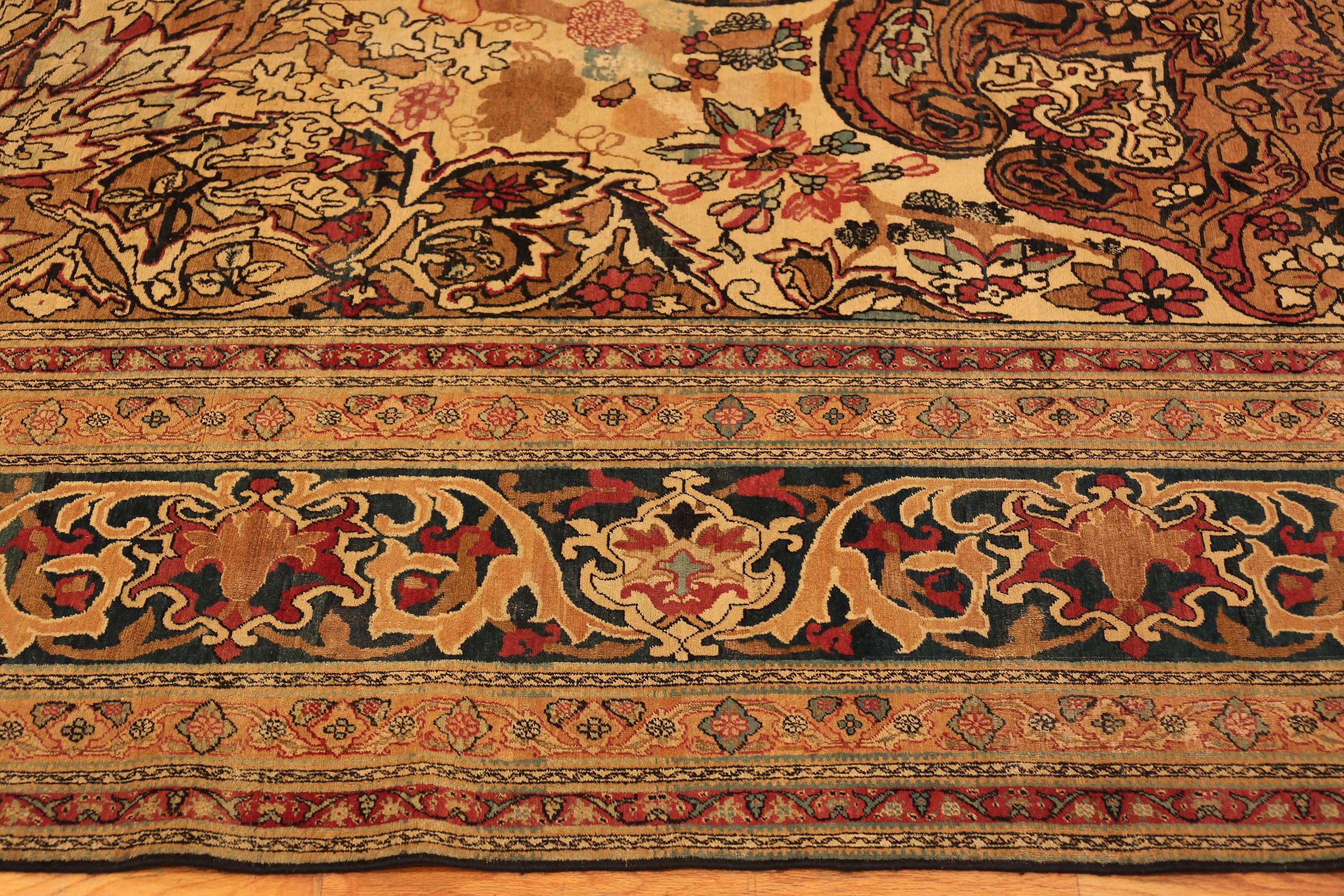 Tappeto Antico Persiano Kerman Collection Nazmiyal Collection 9 ft 5 in x 15 ft 6 in in vendita 3