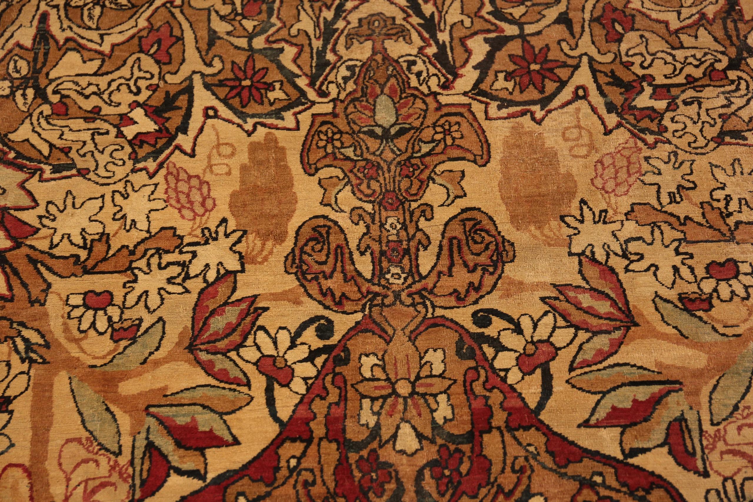 Tappeto Antico Persiano Kerman Collection Nazmiyal Collection 9 ft 5 in x 15 ft 6 in in vendita 4