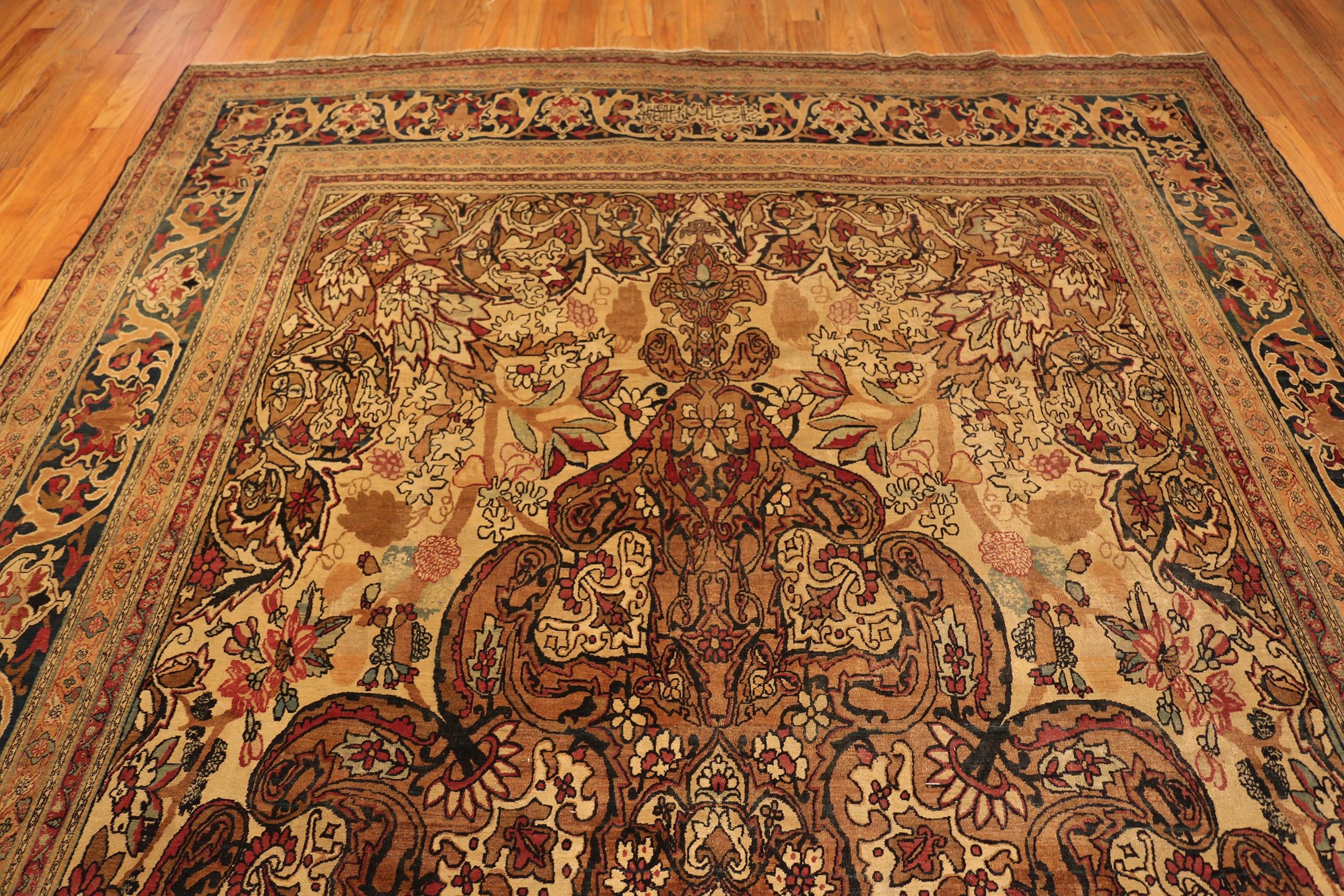 Tappeto Antico Persiano Kerman Collection Nazmiyal Collection 9 ft 5 in x 15 ft 6 in in vendita 1
