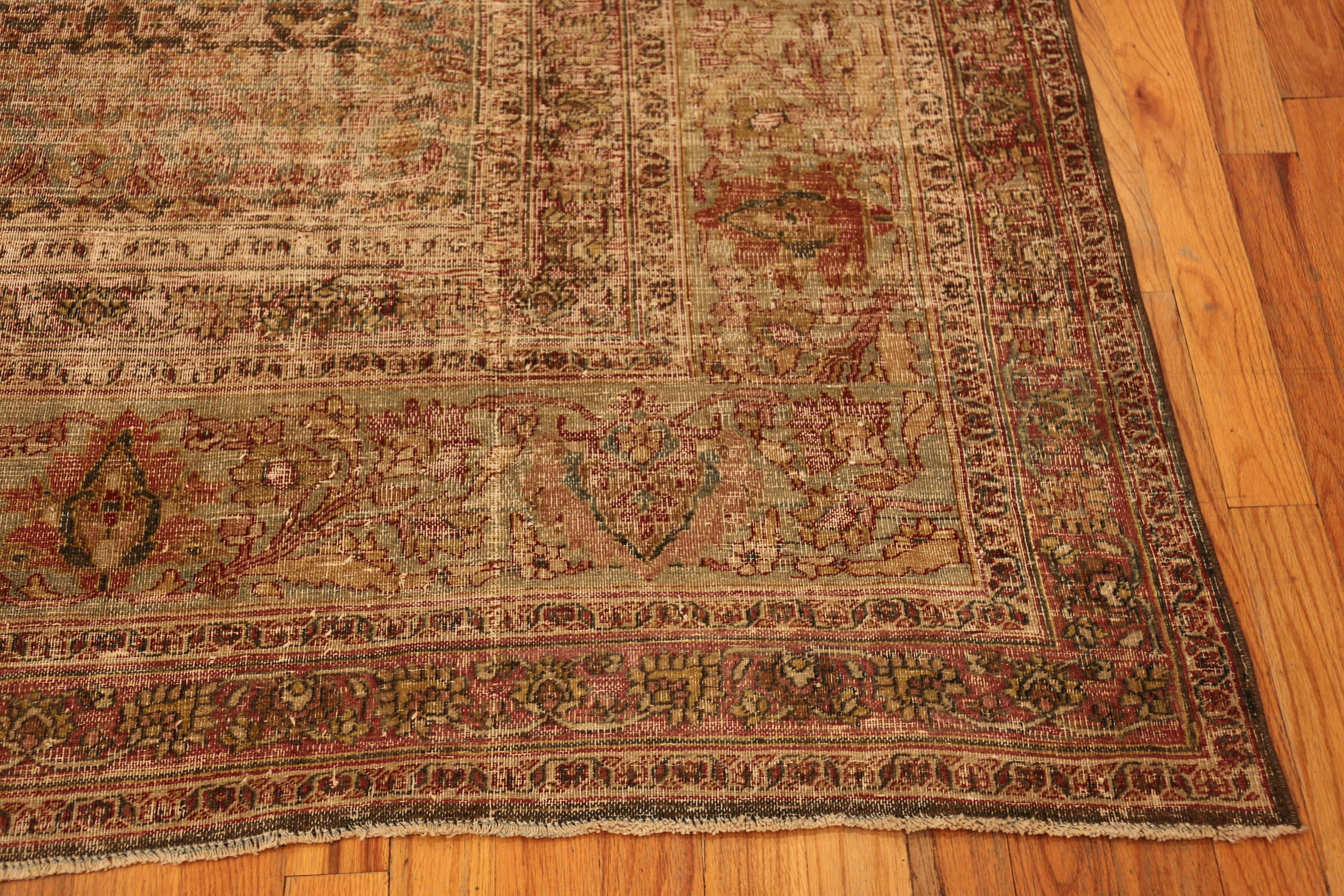 Nazmiyal Collection Antike persische Khorassan Teppich 9 ft 2 in x 12 ft (Wolle) im Angebot