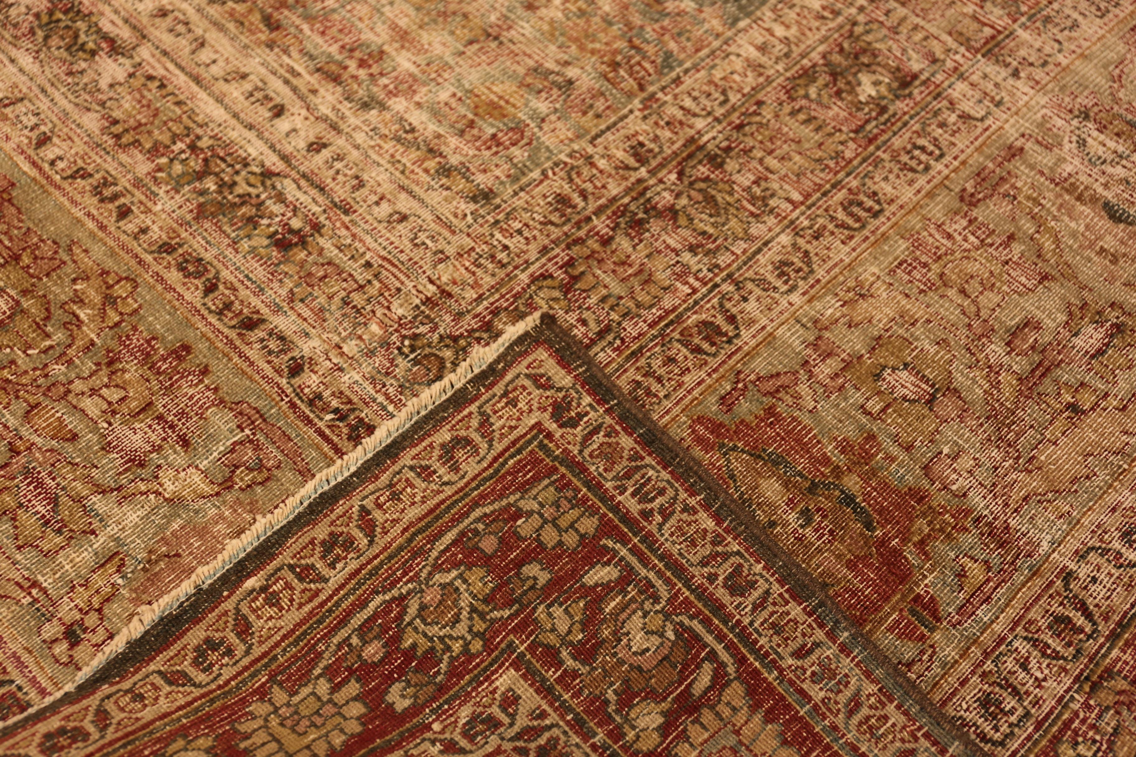 Nazmiyal Collection Antike persische Khorassan Teppich 9 ft 2 in x 12 ft im Angebot 1