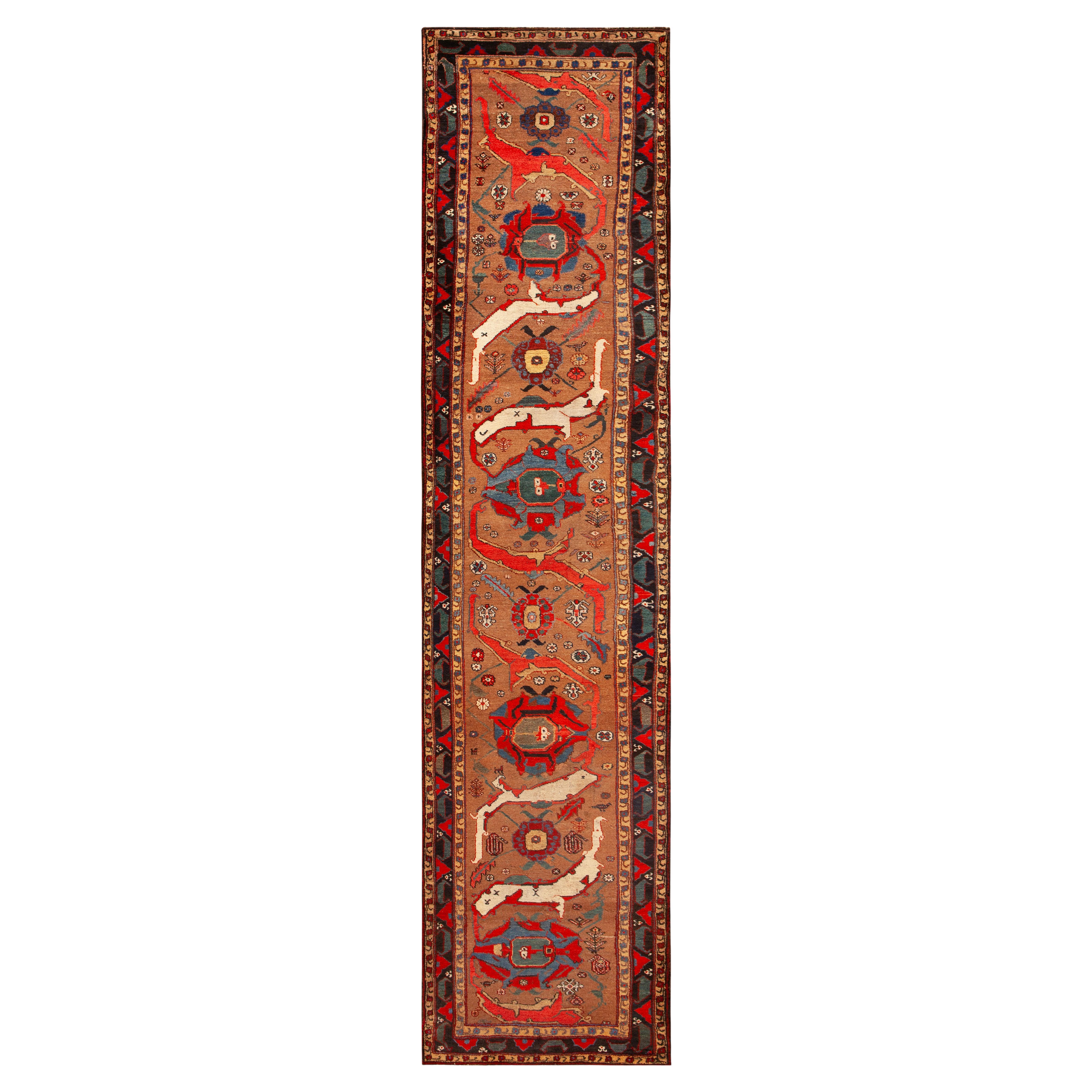 Nazmiyal Kollektion Antiker persischer Kurdischer Bidjar-Läufer 2'10" x 13'