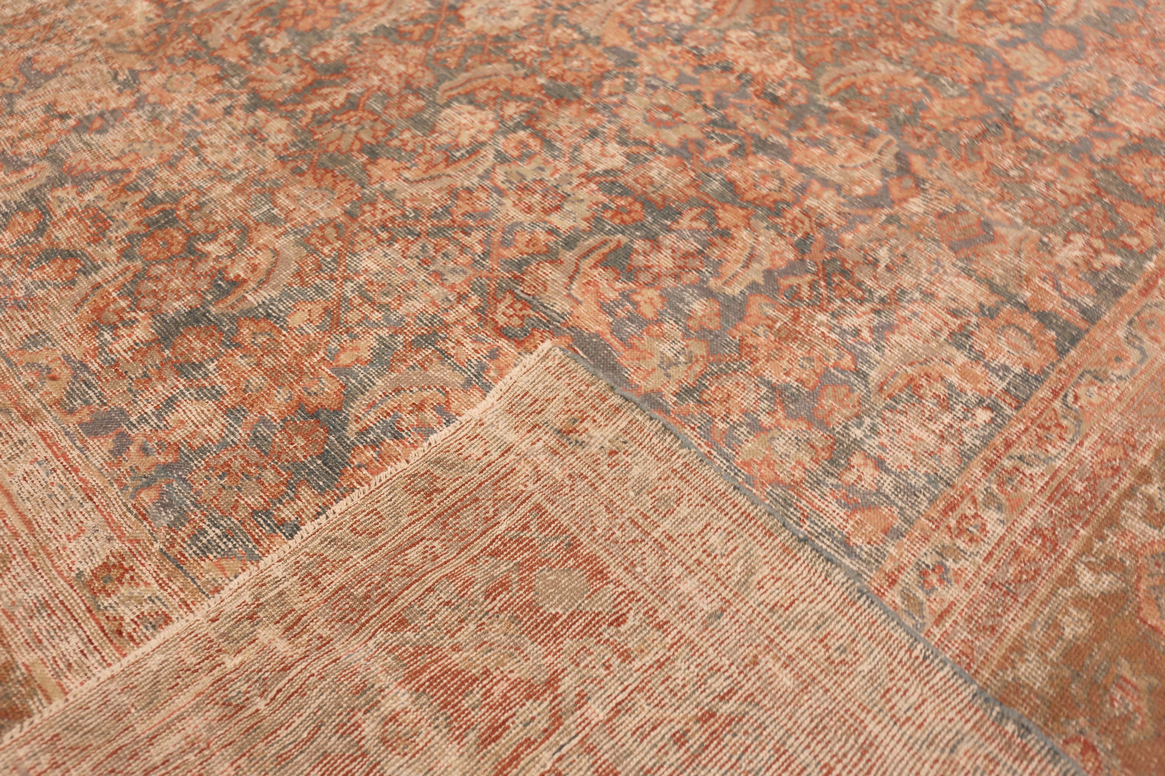 Sultanabad Collection Nazmiyal Collection Antique Perse Mahal Tapis 10 ft 3 in x 13 ft 5 in en vente