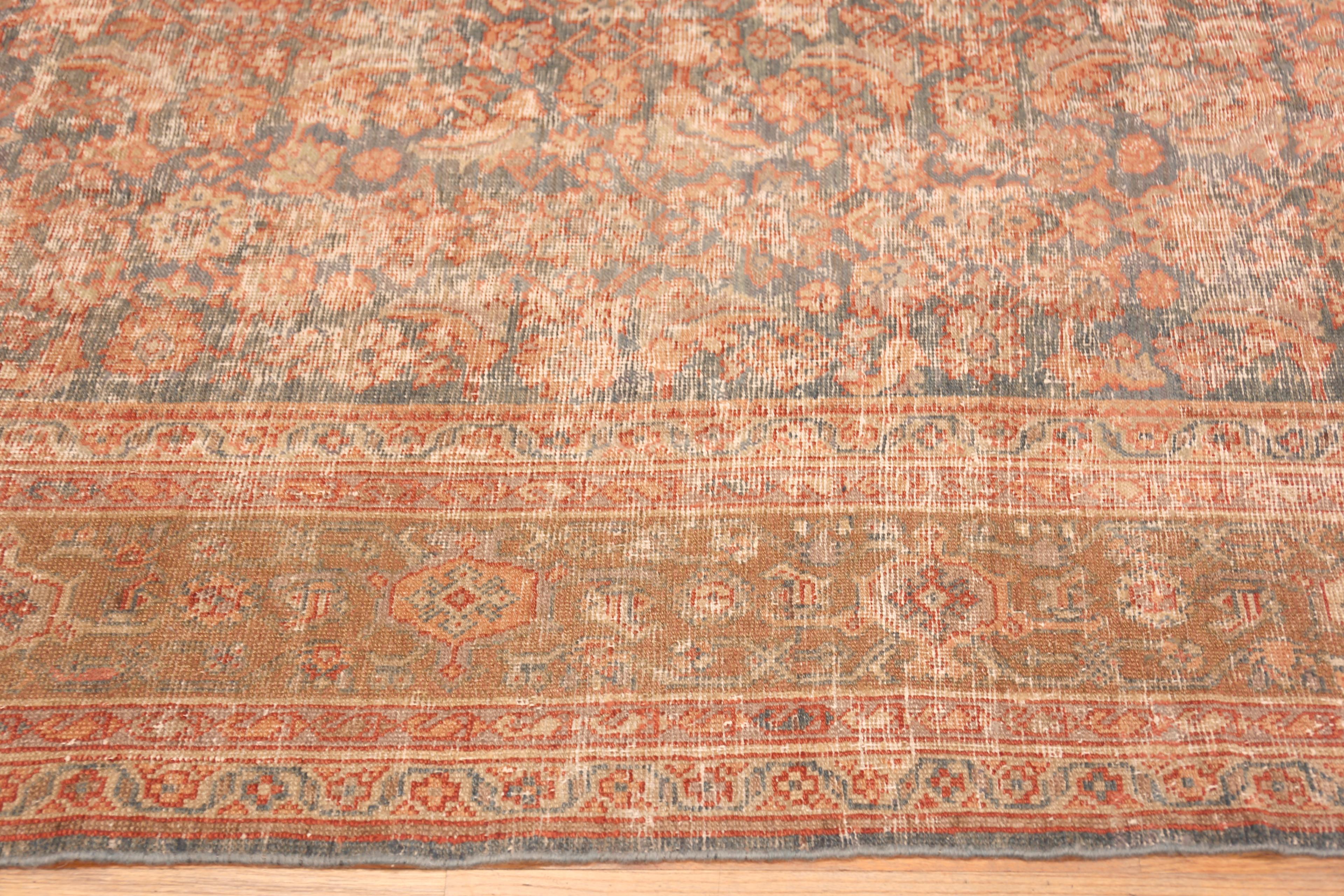 Noué à la main Collection Nazmiyal Collection Antique Perse Mahal Tapis 10 ft 3 in x 13 ft 5 in en vente