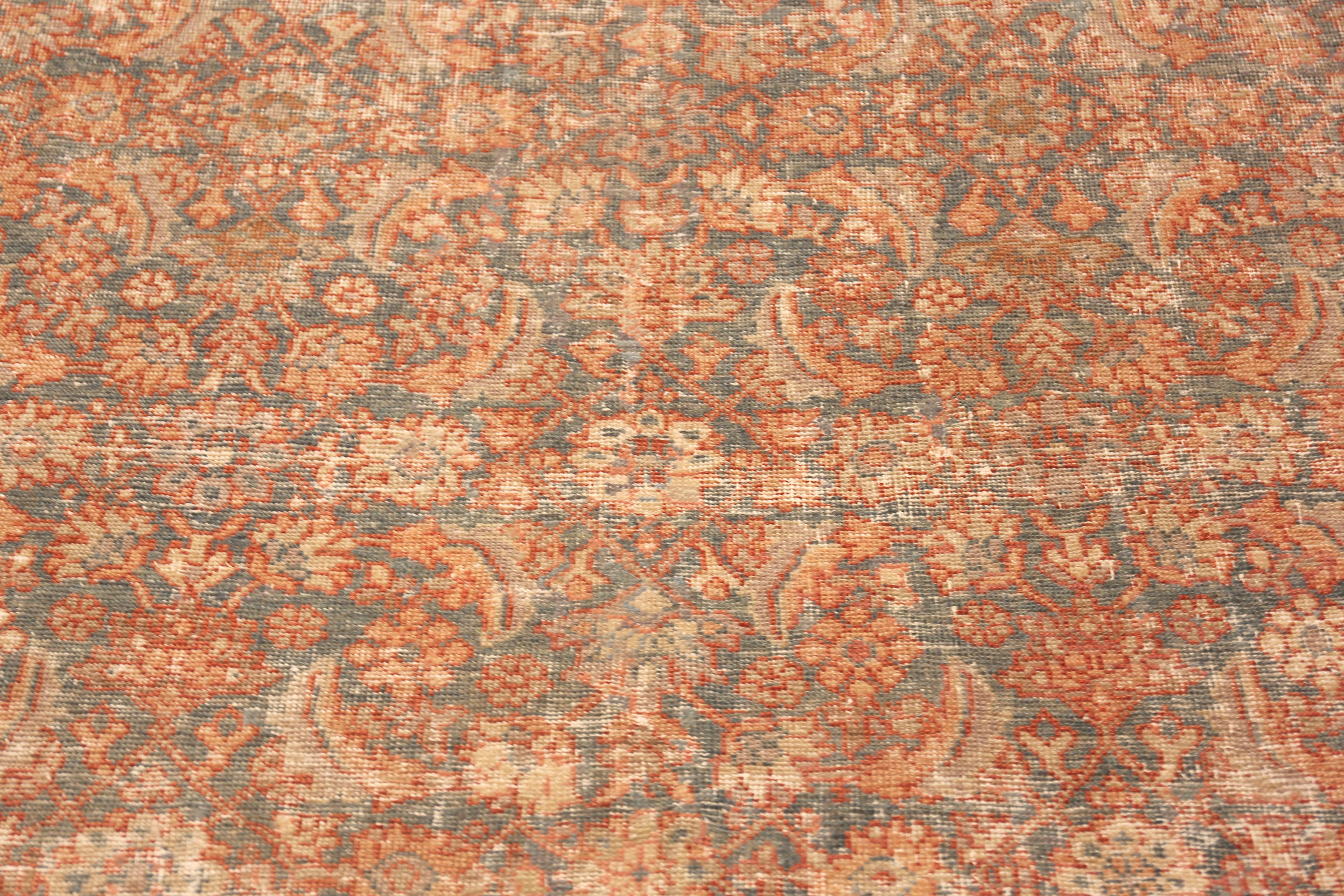 20ième siècle Collection Nazmiyal Collection Antique Perse Mahal Tapis 10 ft 3 in x 13 ft 5 in en vente