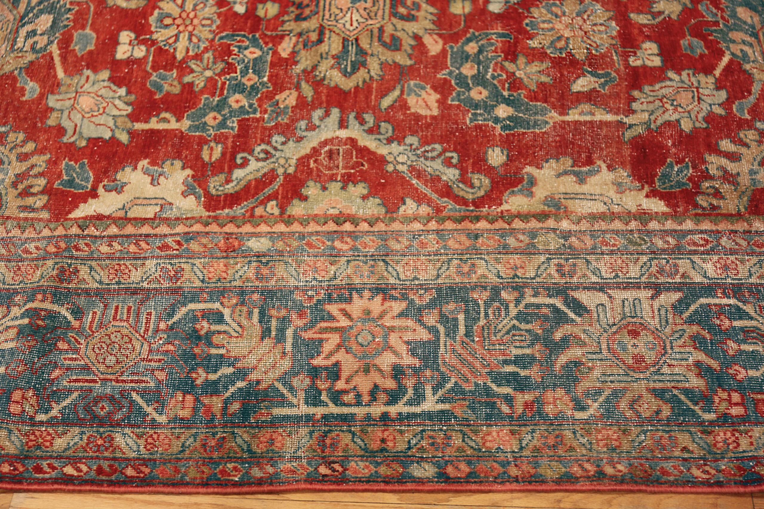 Hand-Knotted Nazmiyal Collection Antique Persian Mahal Rug 8 ft 10 in x 12 ft 6 in For Sale