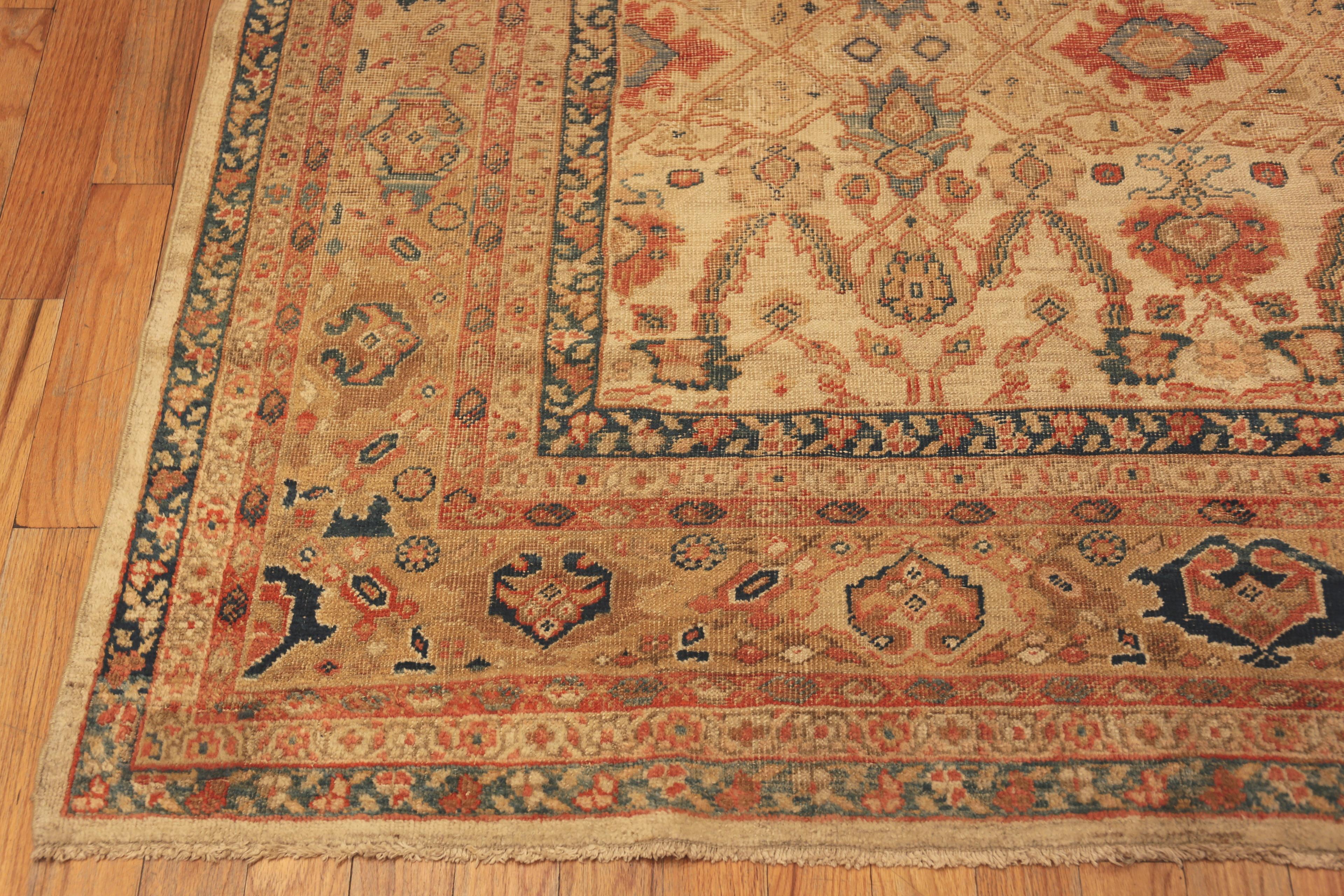 Tribal  Antique Persian Mahal Rug. 8 ft 9 in x 12 ft 6 in For Sale
