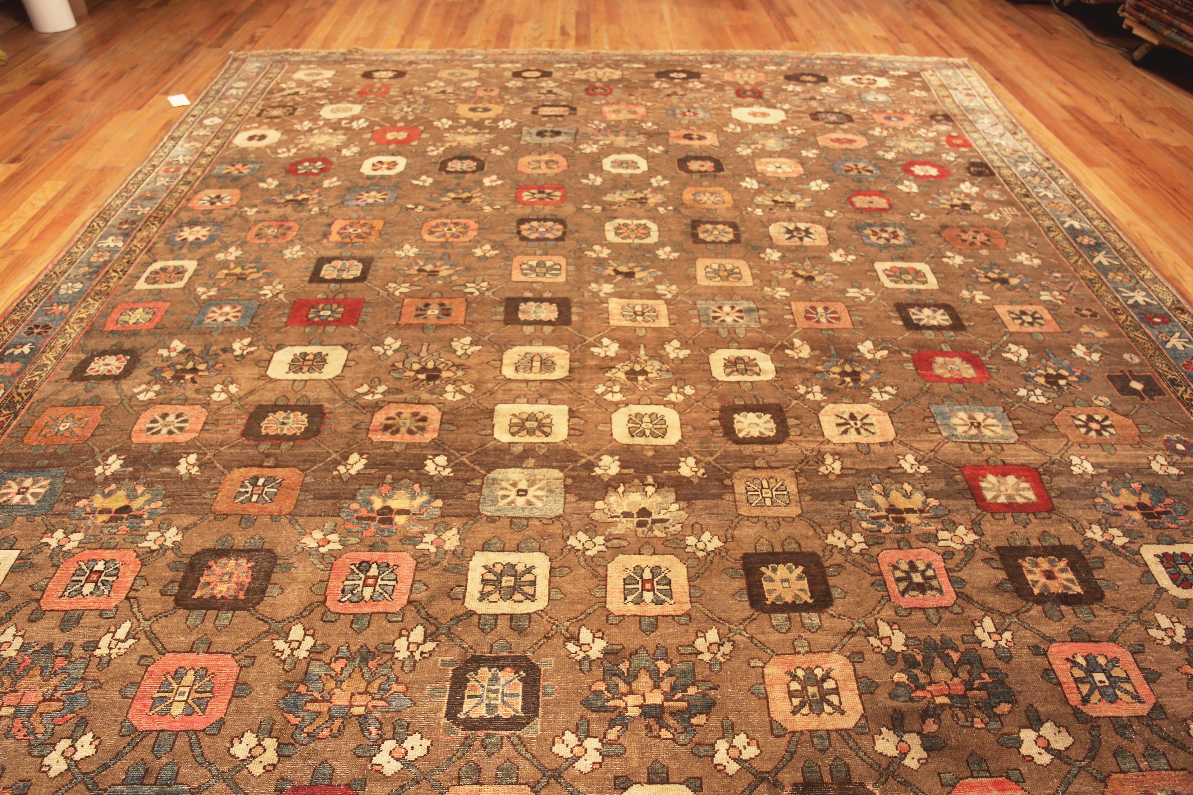 Hand-Knotted Antique Persian Malayer Rug. Size: 11 ft 8 in x 18 ft 10 in For Sale