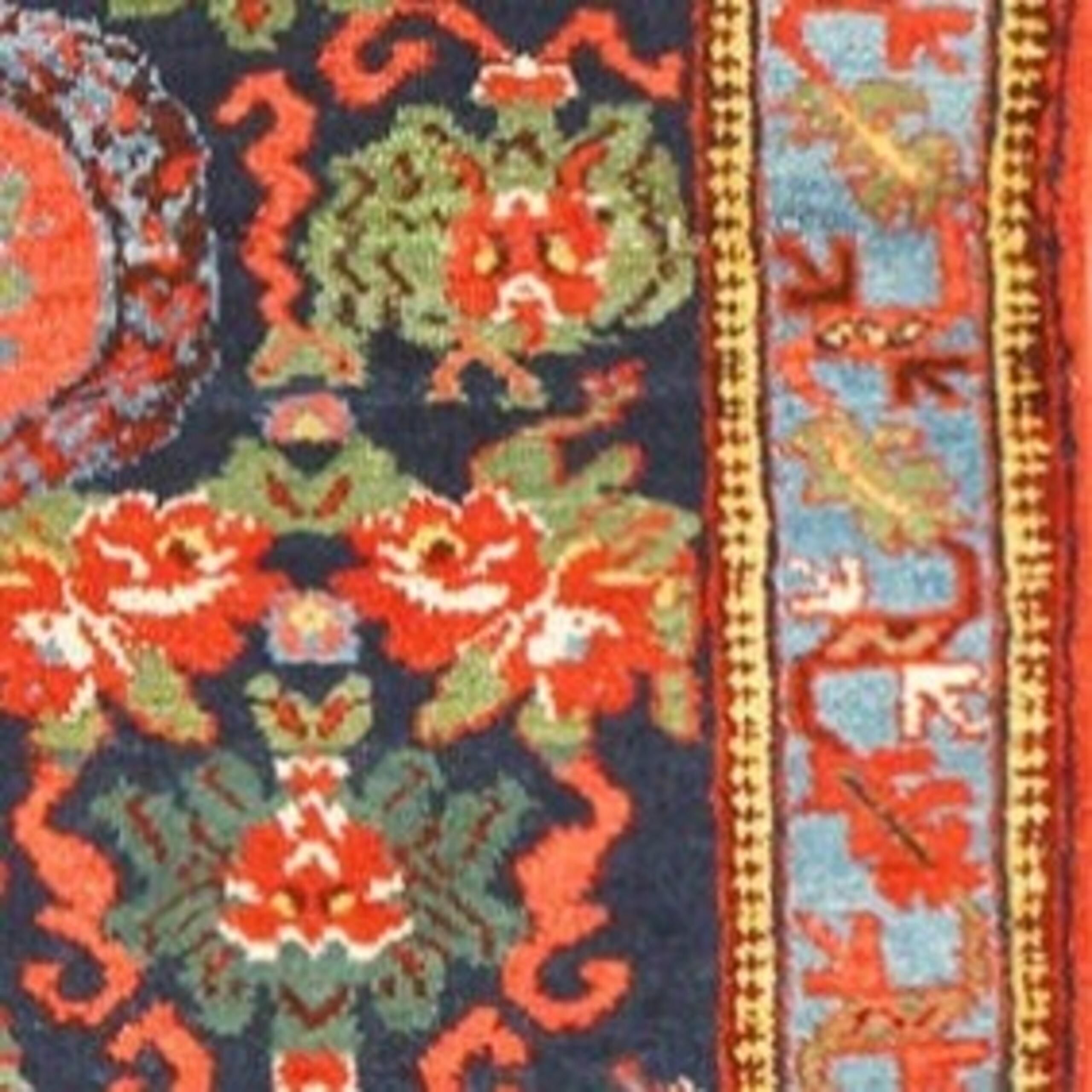 Small Size Beautiful Antique Persian Malayer Rug, Country of Origin / Rug Type: Persian Rug, Circa Date: 1910 – True to the traditional style of many other Persian Malayer rugs, this wonderful Persian carpet uses vibrant colors and contrasting forms