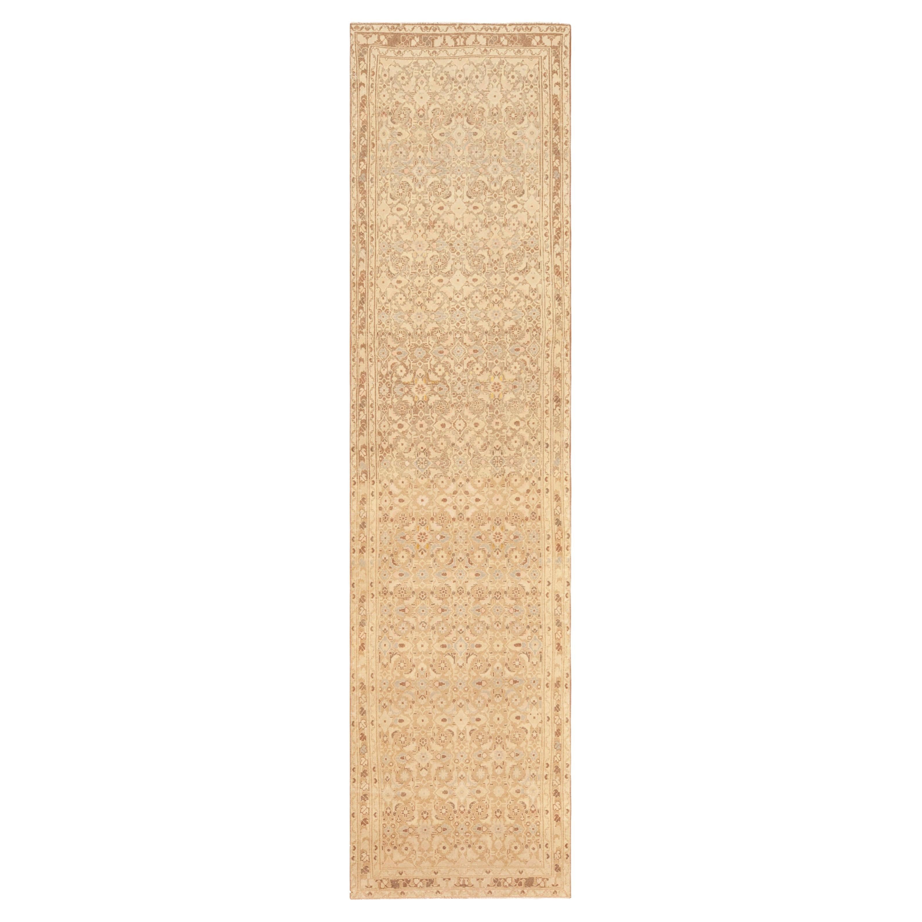 Nazmiyal Collection Antique Persian Malayer Runner Rug 3 ft 5 in x 13 ft 2 in