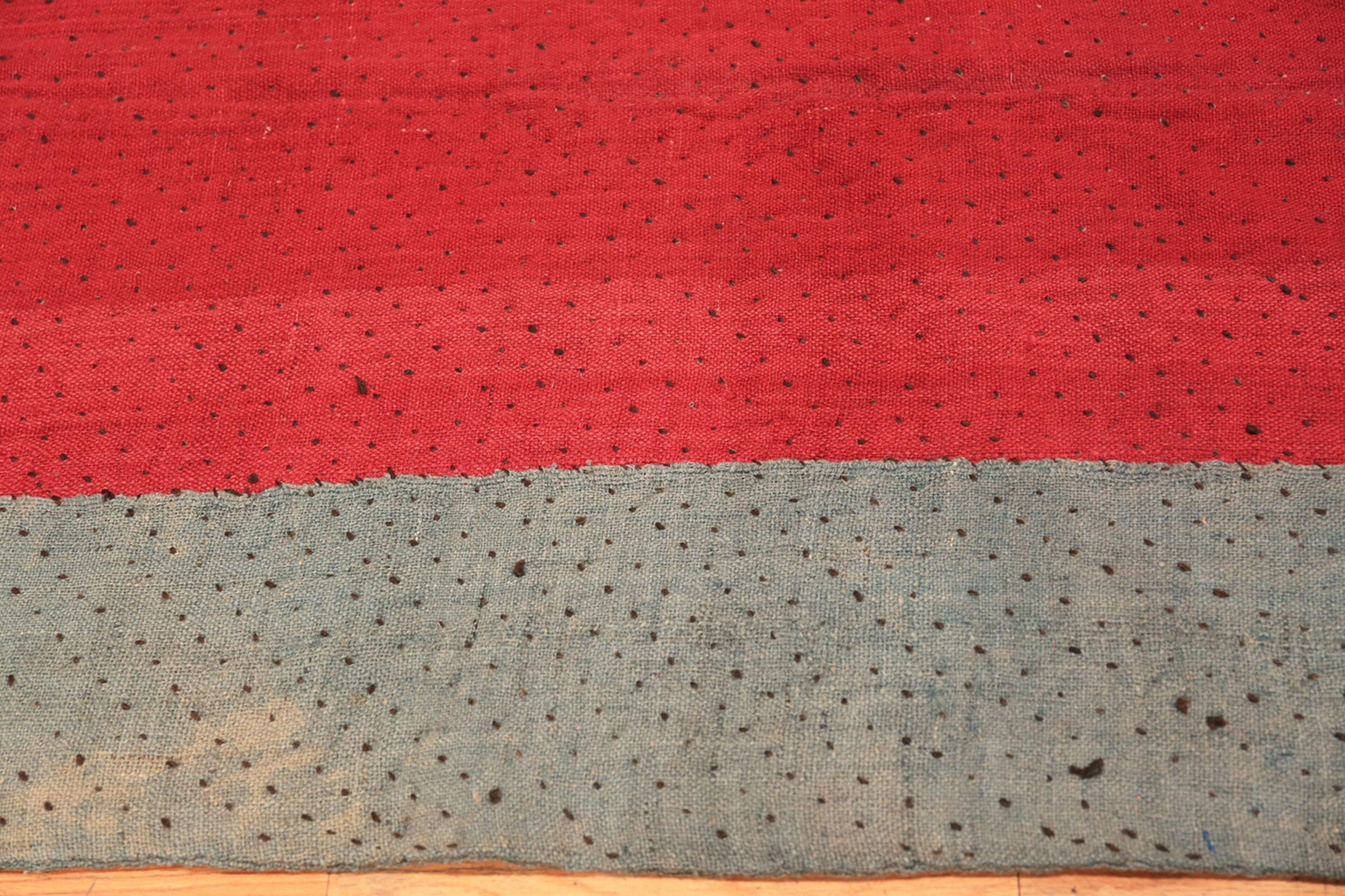 Antique Persian Mazandaran Kilim Blanket. 7' 3