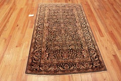 Antique Persian Mohtasham Kashan Rug. 4 ft 4 in x 6 ft 10 in