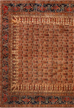 Nazmiyal Collection Antique Persian Mohtashem Kashan Rug 4 ft 5 in x 6 ft 4 in