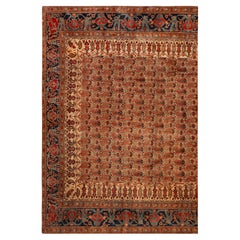 Collectional Antique Persian Mohtashem Kashan Rug 4 ft 5 in x 6 ft 4 in