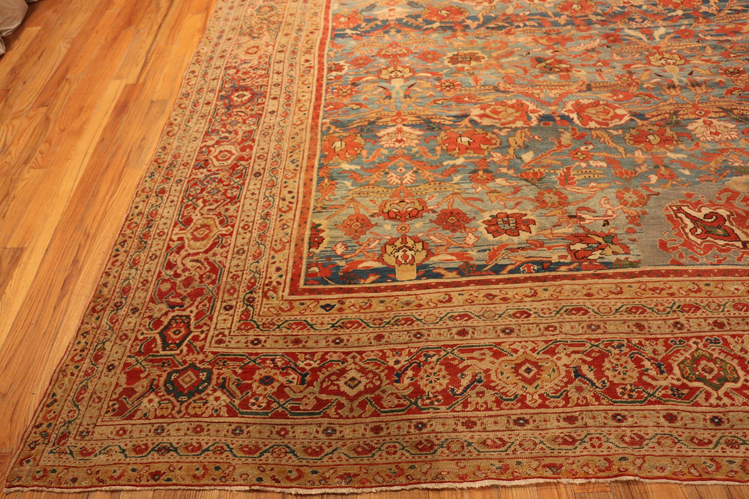 Nazmiyal Collection Antique Persian Rug 13 ft 2 in x 19 ft 3 in Bon état - En vente à New York, NY
