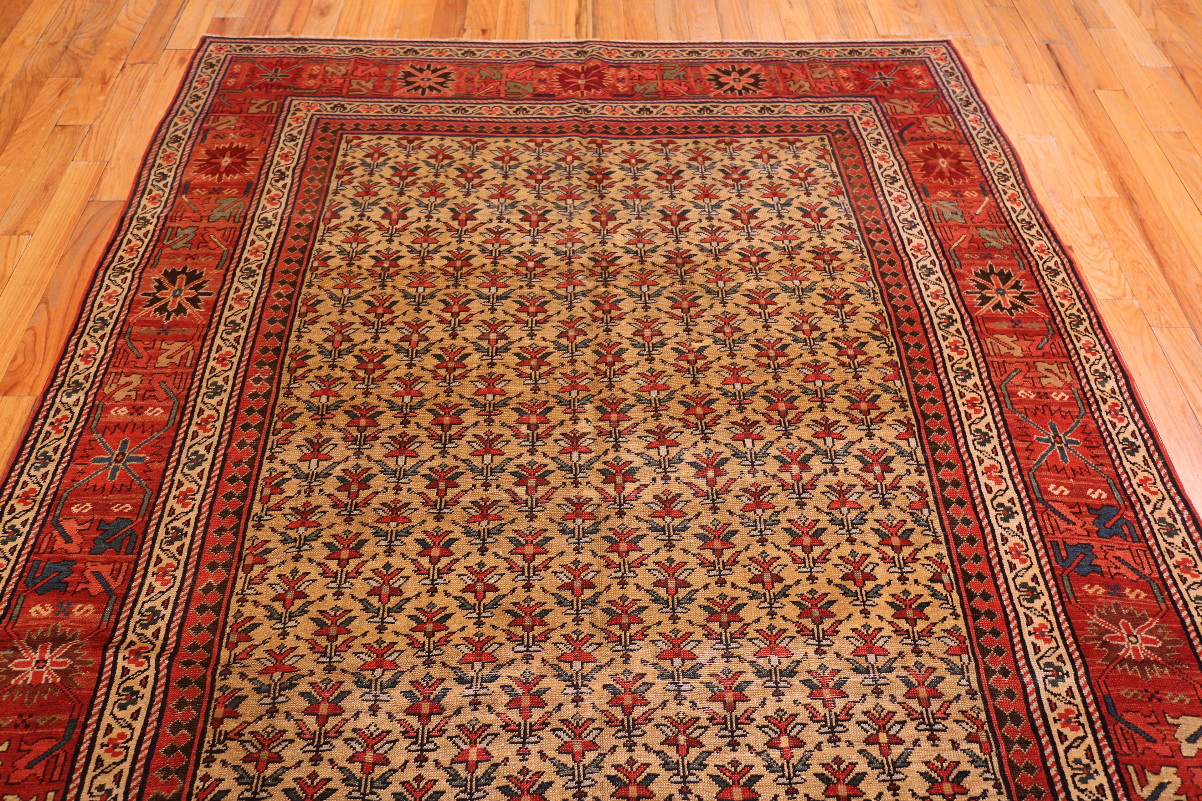 Lana Tappeto persiano antico Nazmiyal Collection 6 ft 7 in x 9 ft 7 in in vendita