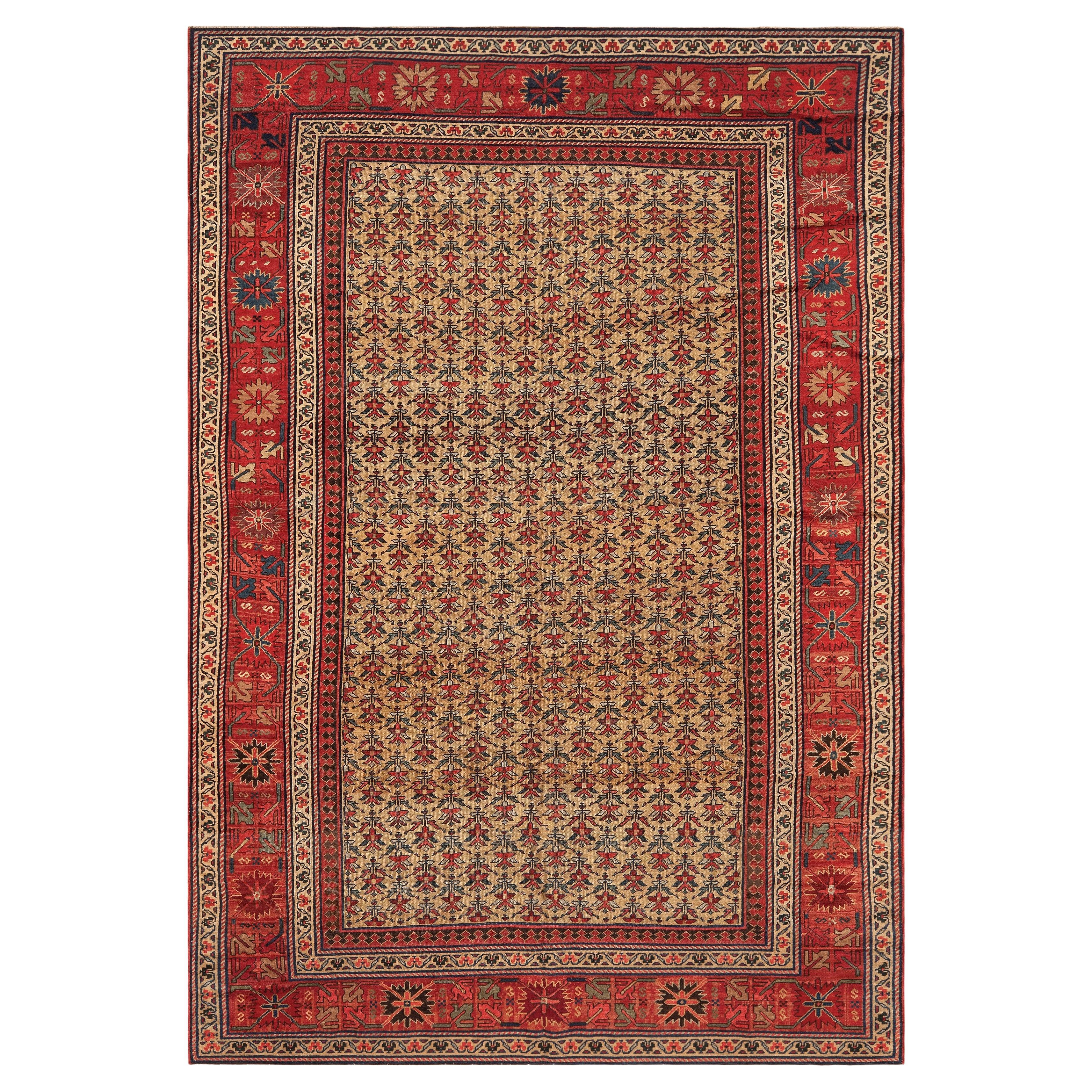 Nazmiyal Collection Antique Persian Rug 6 ft 7 in x 9 ft 7 in