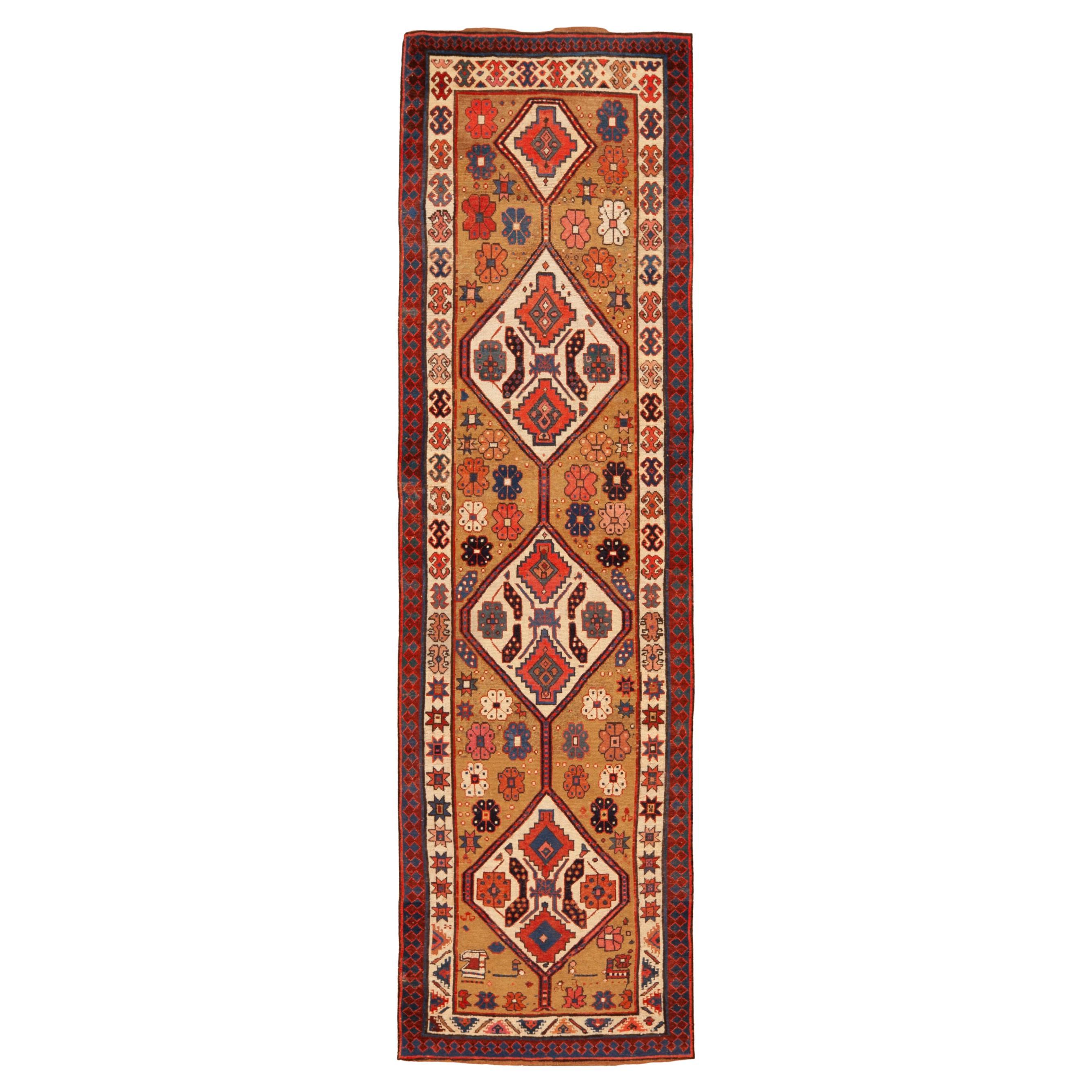 Nazmiyal Collection Antike persische Serab Läufer Teppich 3 ft 2 in x 10 ft 9 in