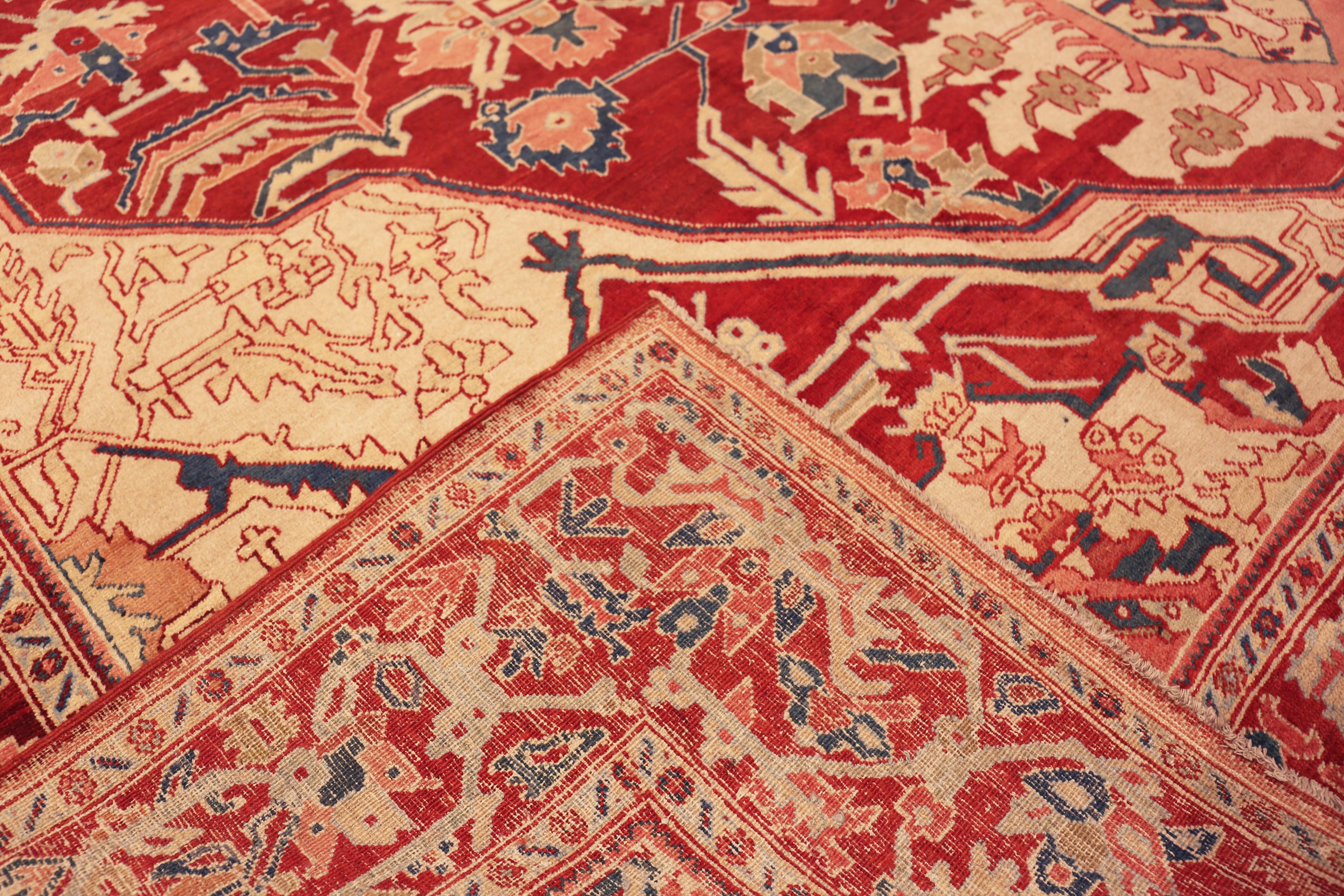Nazmiyal Collection Antique Persian Serapi Rug 12 ft x 16 ft im Angebot 2