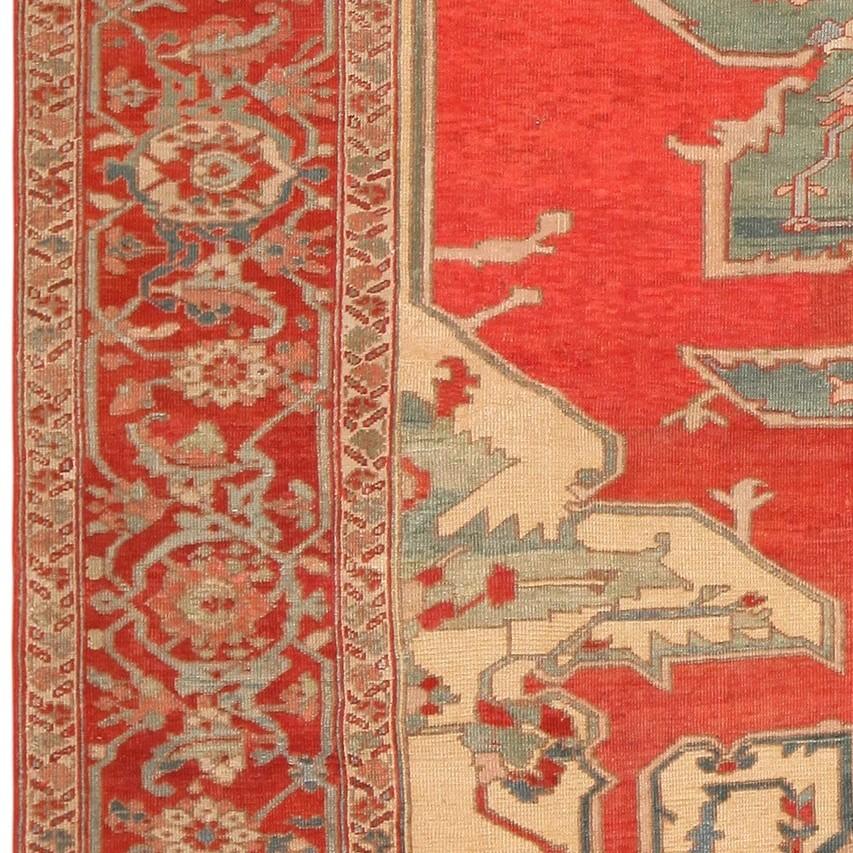 Antiker persischer Serapi-Teppich. Größe: 9 ft x 11 ft 6 in (Persisch) im Angebot