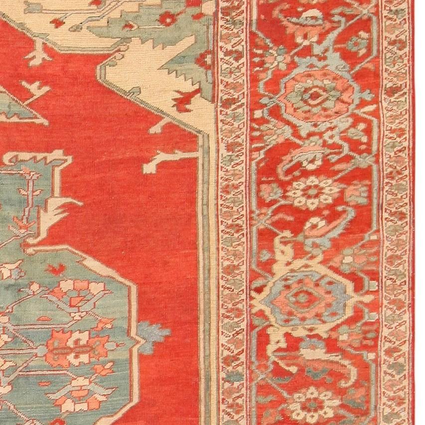 Antiker persischer Serapi-Teppich. Größe: 9 ft x 11 ft 6 in (Handgeknüpft) im Angebot