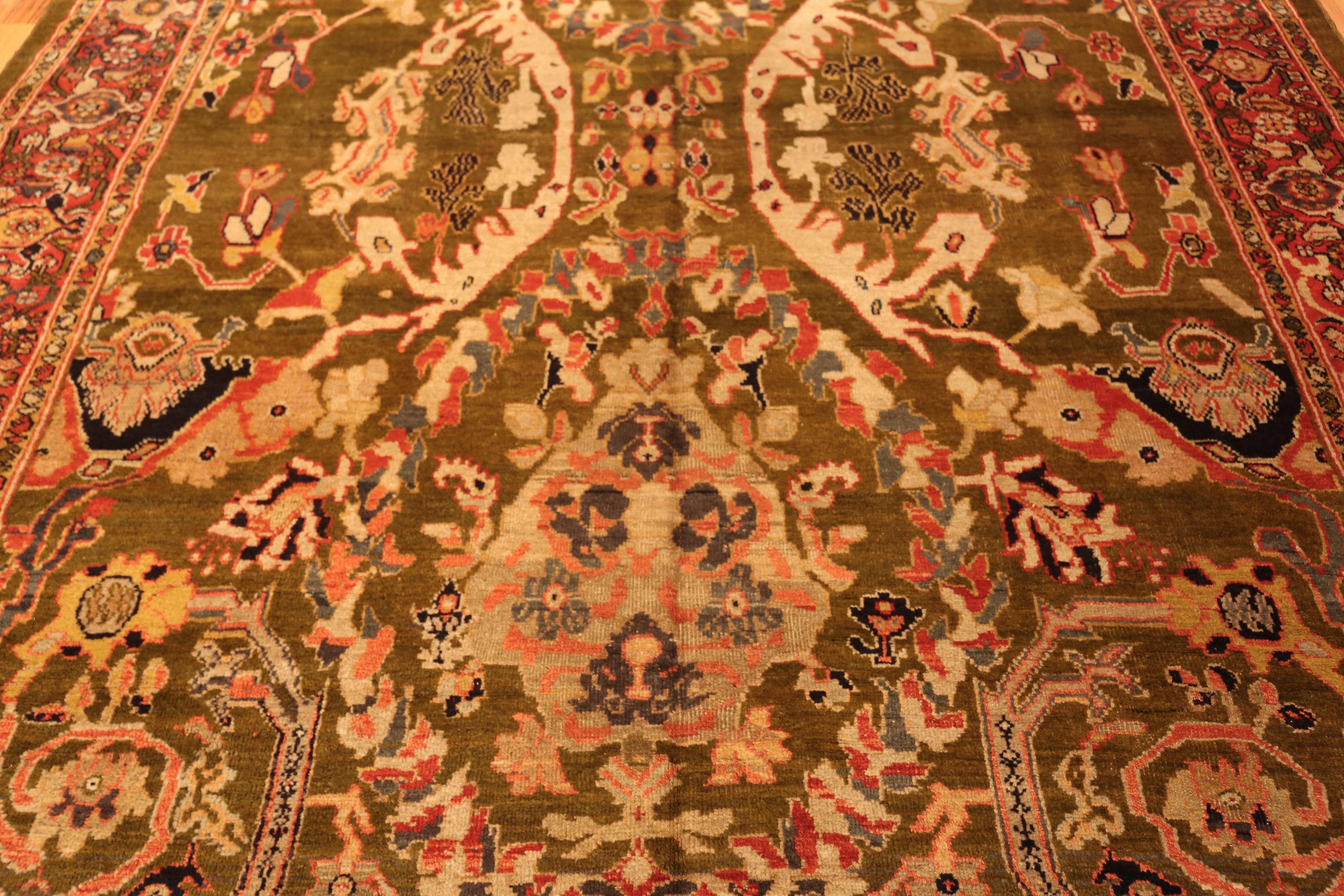 XX secolo Nazmiyal Collection Antico Persiano Sultanabad 8 ft 8 in x 11 ft 10 in in vendita