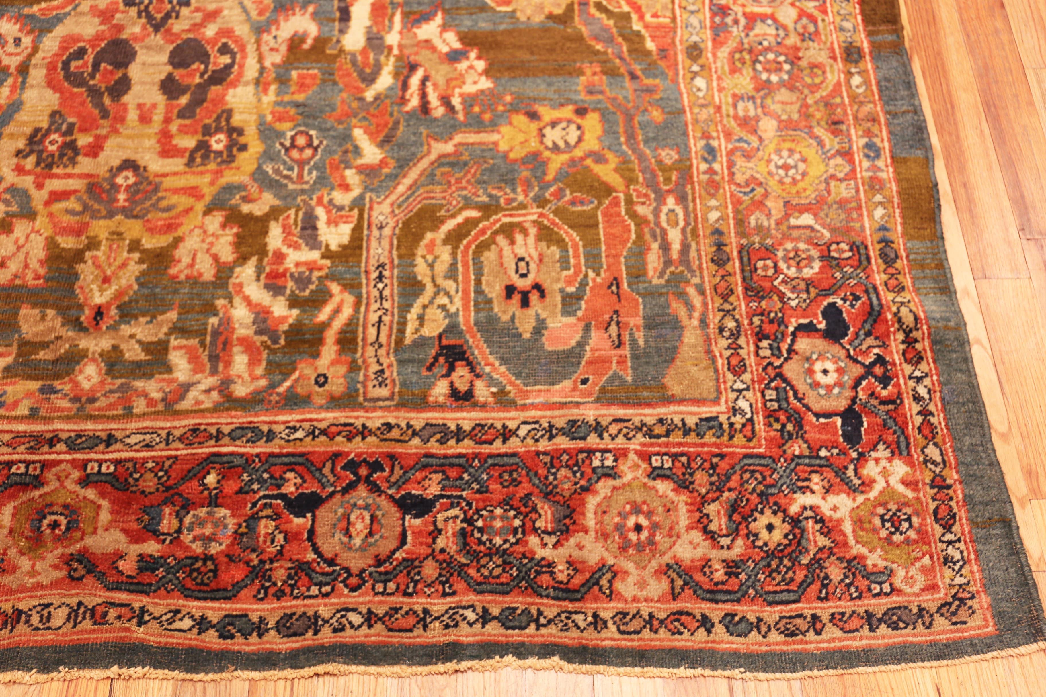 Lana Nazmiyal Collection Antico Persiano Sultanabad 8 ft 8 in x 11 ft 10 in in vendita