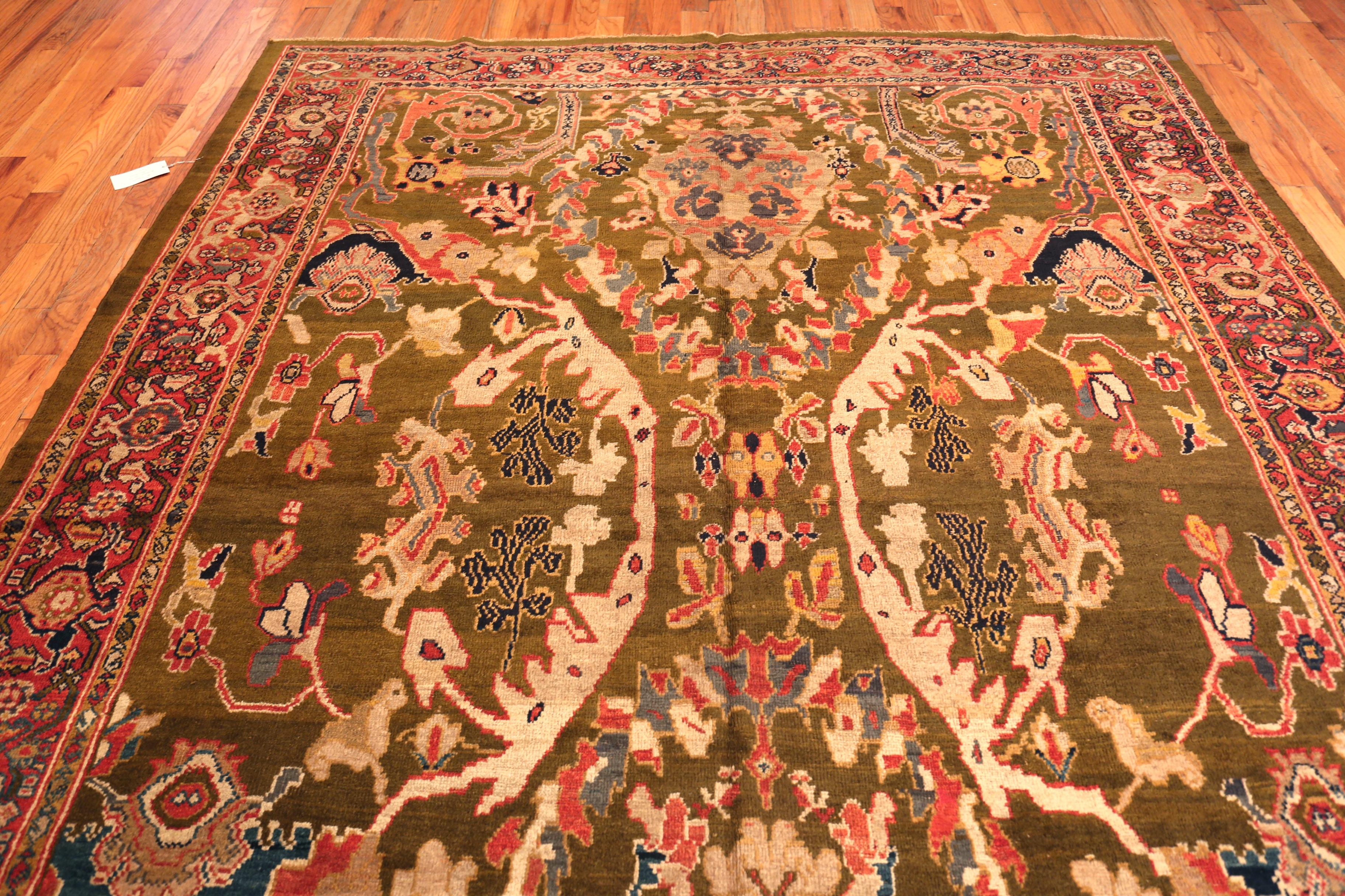 Nazmiyal Collection Antico Persiano Sultanabad 8 ft 8 in x 11 ft 10 in in vendita 1