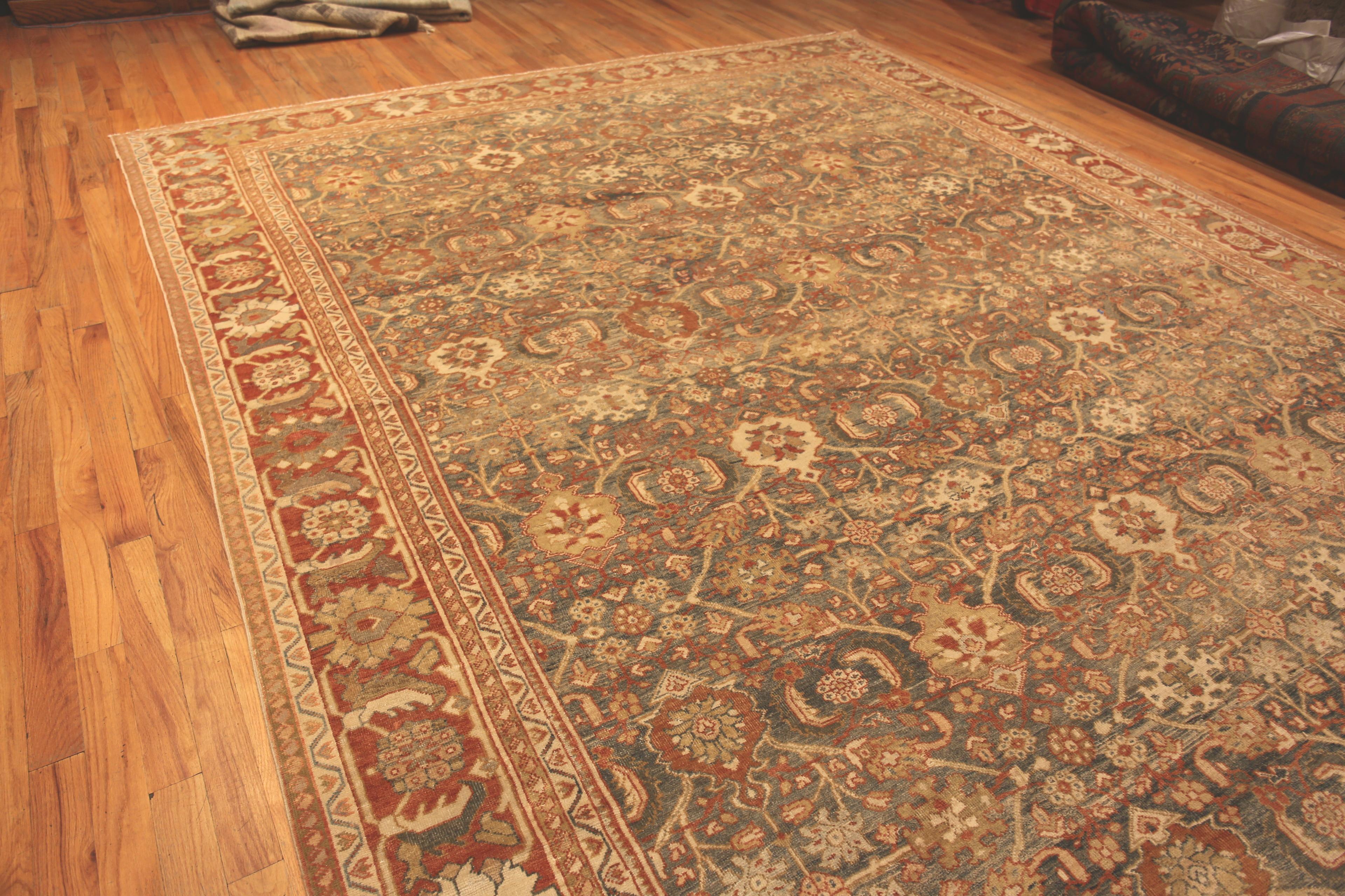 Hand-Knotted Antique Persian Sultanabad Rug. 11 ft 10 in x 21 ft 4 in For Sale
