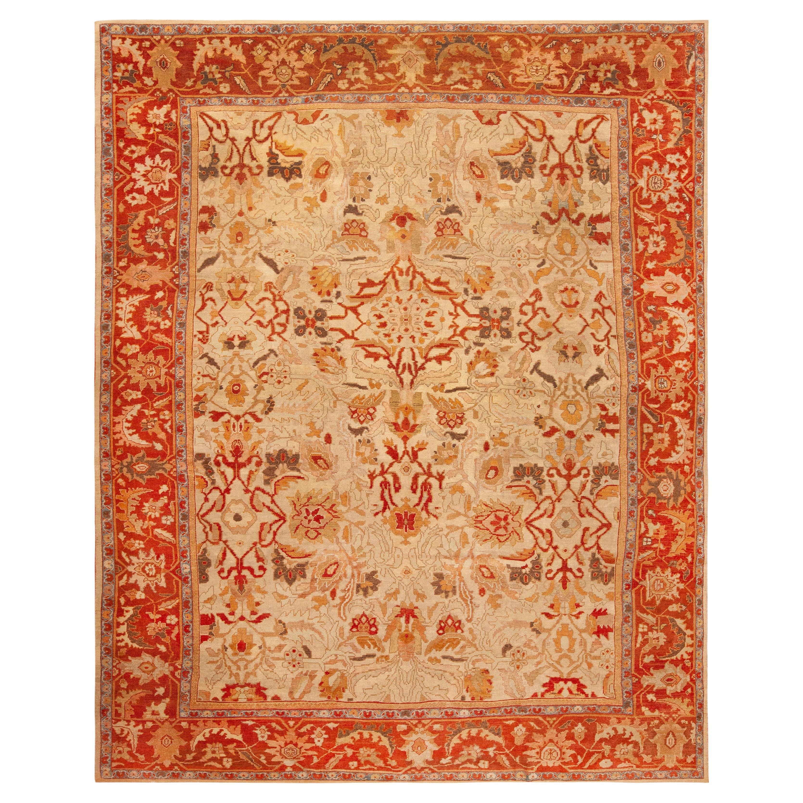 Antique Persian Sultanabad Rug. 11 ft 3 in x 13 ft 7 in For Sale