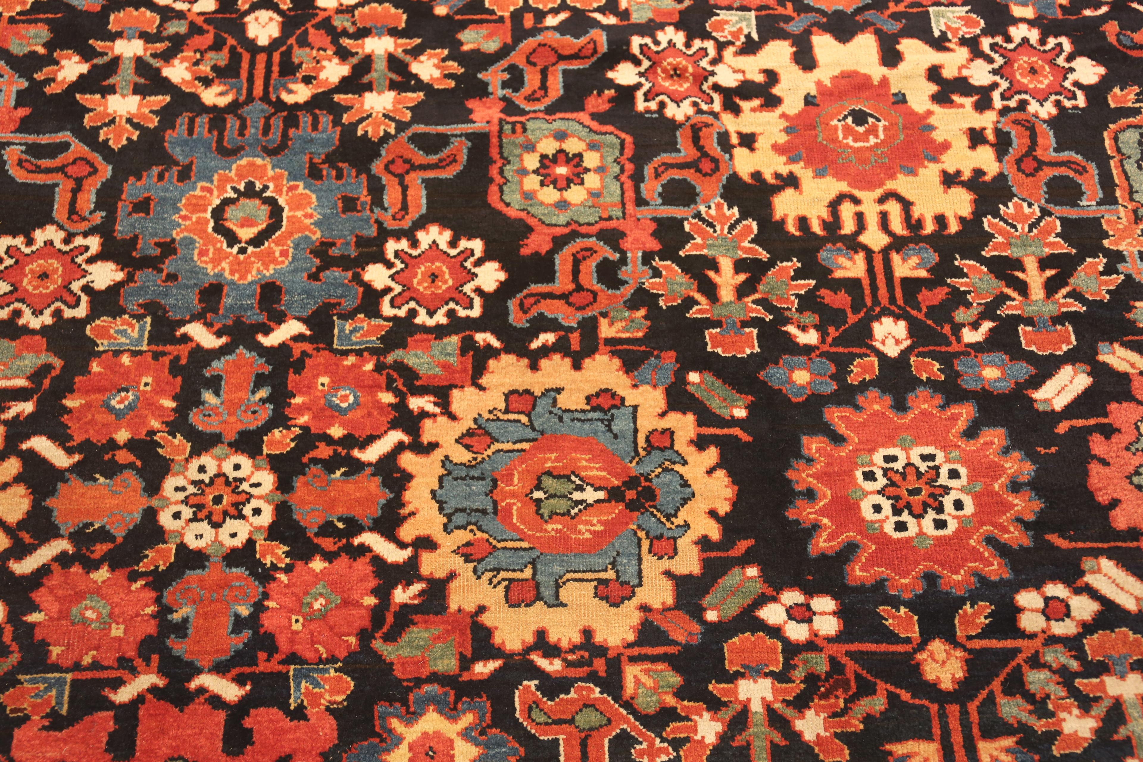 Wool Antique Persian Sultanabad Rug. 12 ft 1 in x 13 ft 10 in For Sale