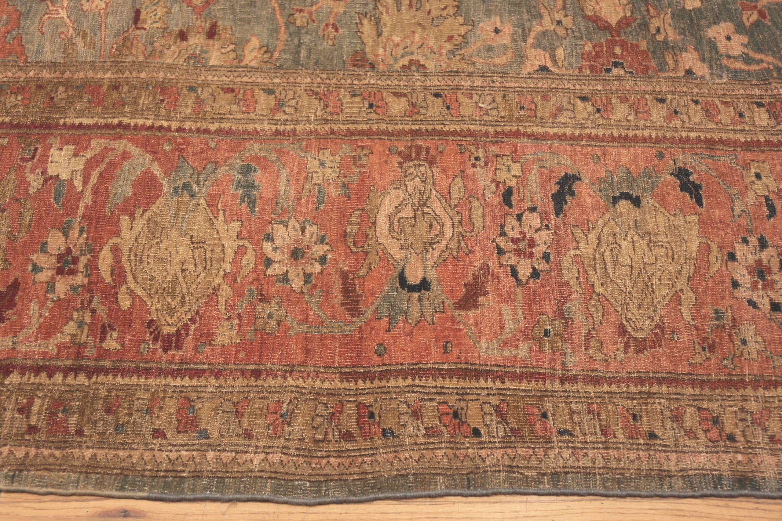 Hand-Knotted Antique Persian Sultanabad Rug. 14 ft 9 in x 23 ft 6 in  For Sale