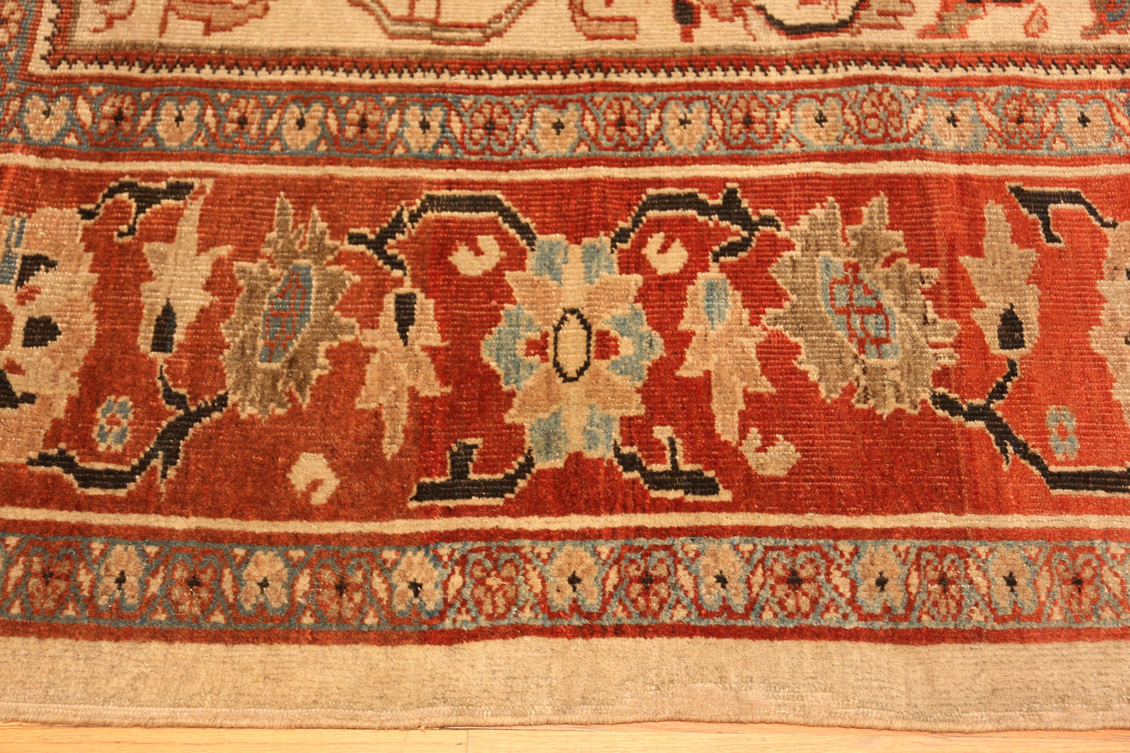 Annodato a mano Nazmiyal Collection Antique Persian Sultanabad Rugs 7 ft 10 in x 10 ft 8 in in vendita