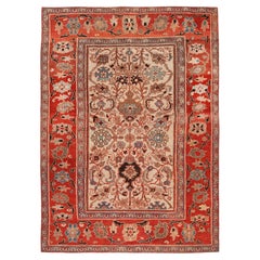 Nazmiyal Collection Antique Persian Sultanabad Rug 7 ft 10 in x 10 ft 8 in