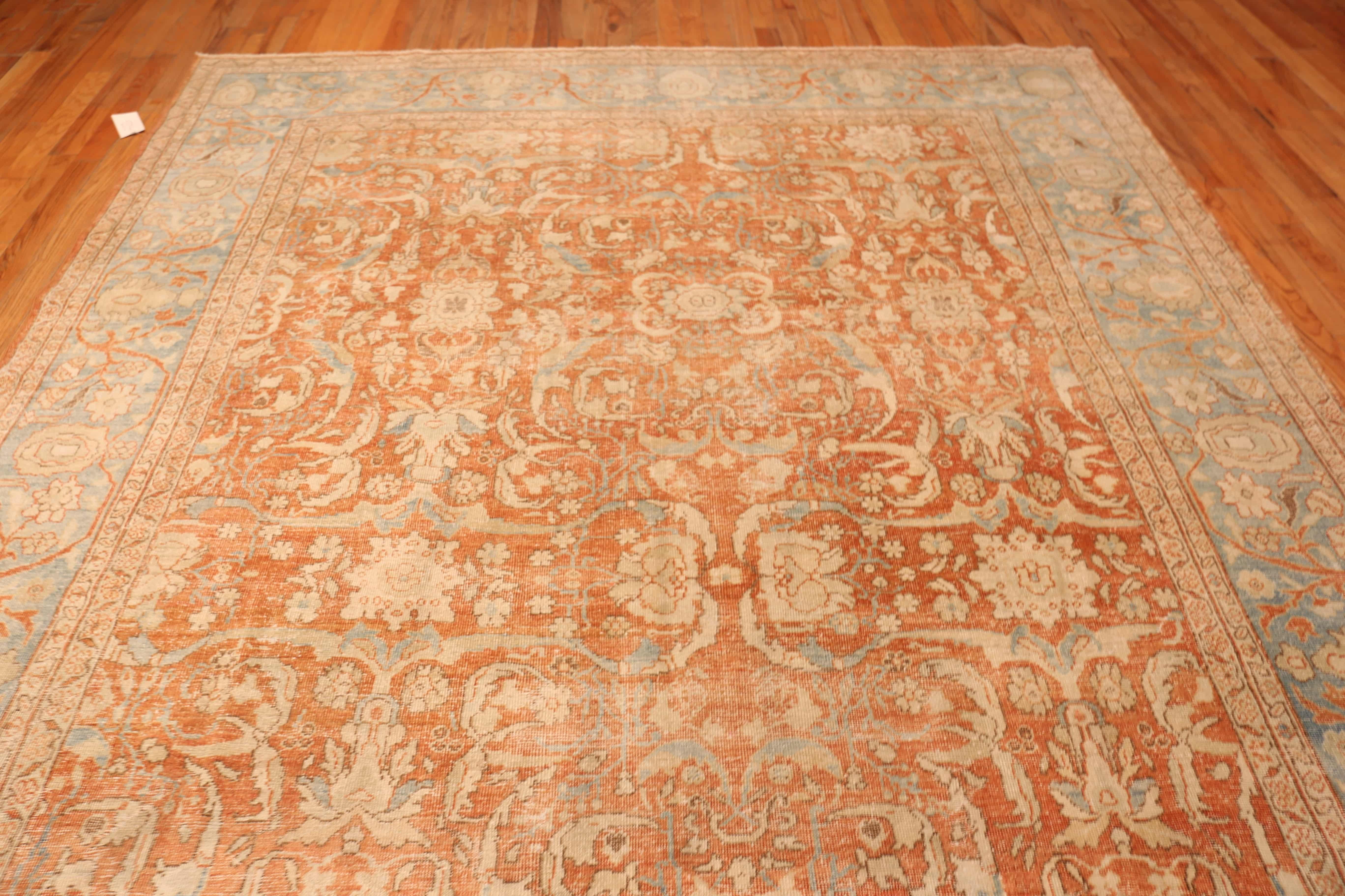 Persiano Nazmiyal Collection Antique Persian Sultanabad Rugs 9 ft 5 in x 13 ft 6 in in vendita